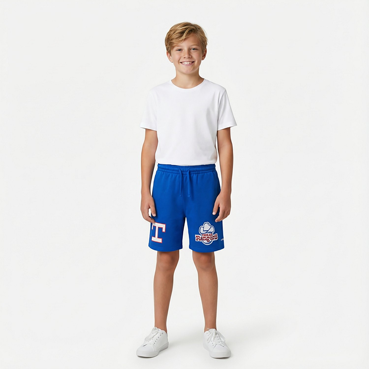 Pro Standard Boys' Texas Rangers Retro Classic BB Fleece Shorts