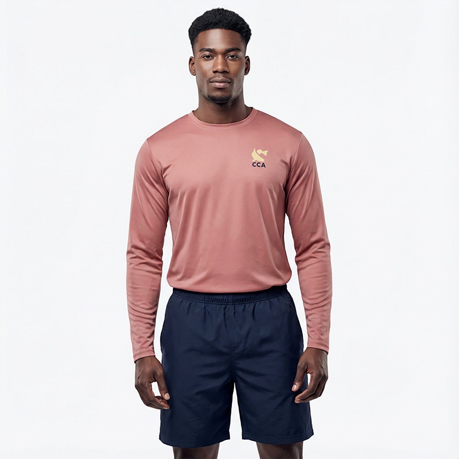 CCA Men's Painted Redfish Long Sleeve Performance T-shirt - view number 2