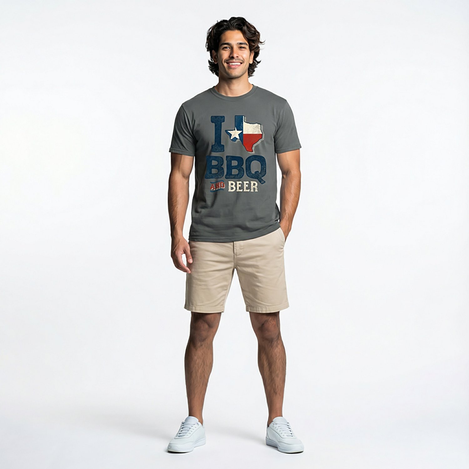 State Life Men's Texas Love Bbq And Beer Short Sleeve T-Shirt