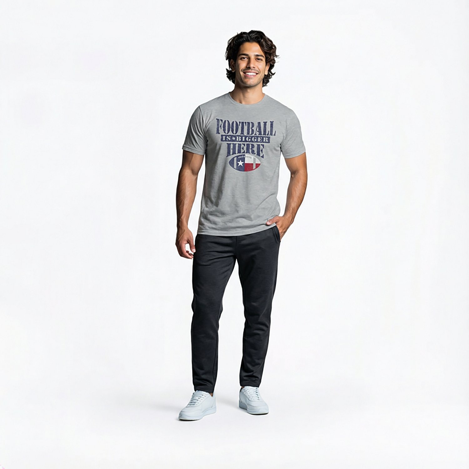 State Life Men's Texas Football Bigger Short Sleeve T-Shirt