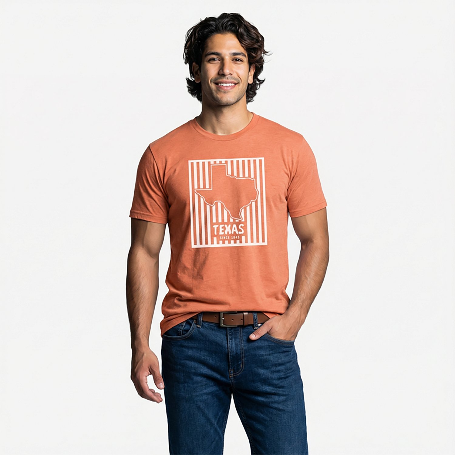 State Life Men's Texas Pinstripe Short Sleeve T-Shirt - view number 2