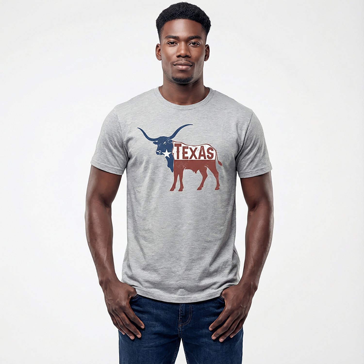 State Life Men's Short Sleeve Texas Inside Longhorn T-shirt - view number 2