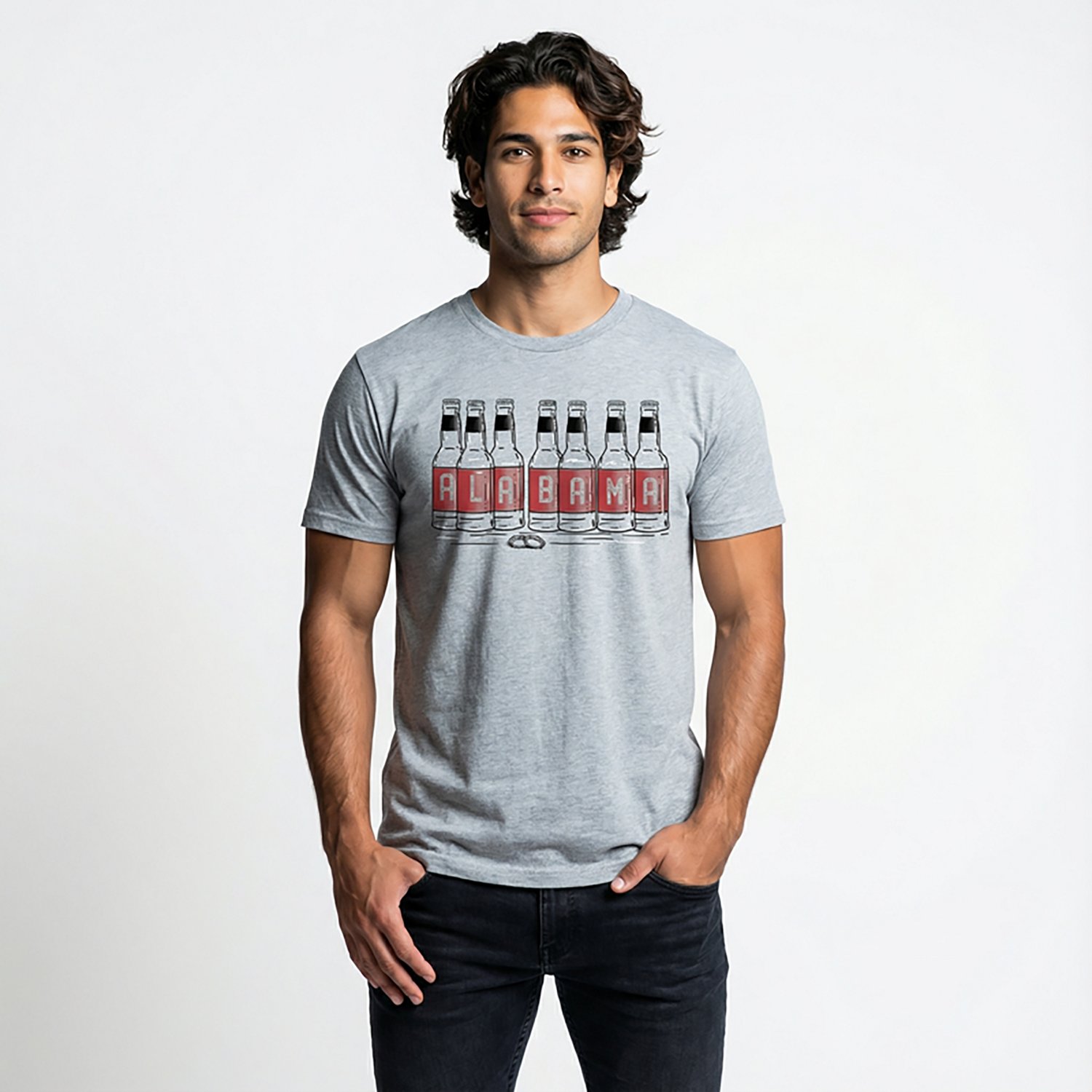 State Life Men's Alabama Bottle Aligned Short Sleeve T-Shirt - view number 2