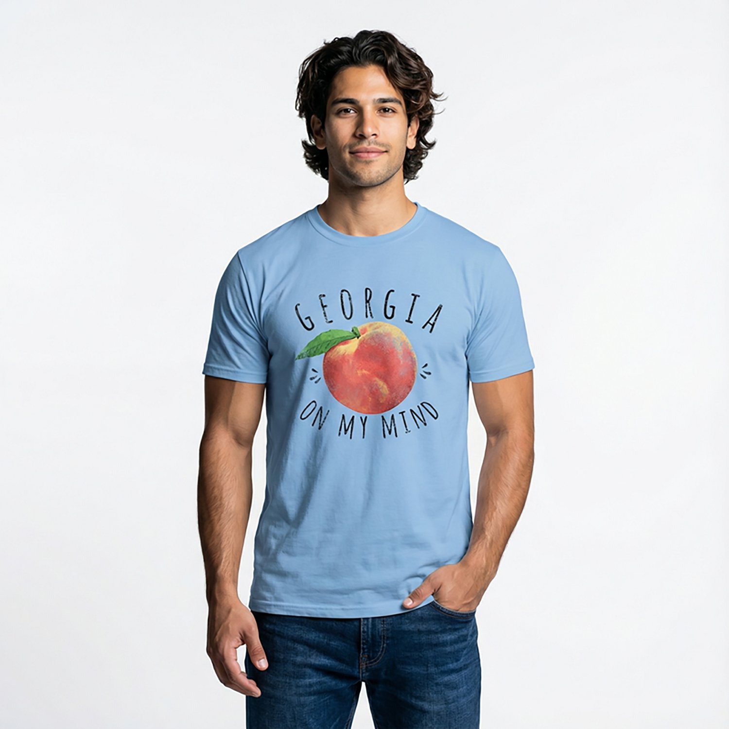 State Life Men's Georgia Peach Short Sleeve T-shirt - view number 2