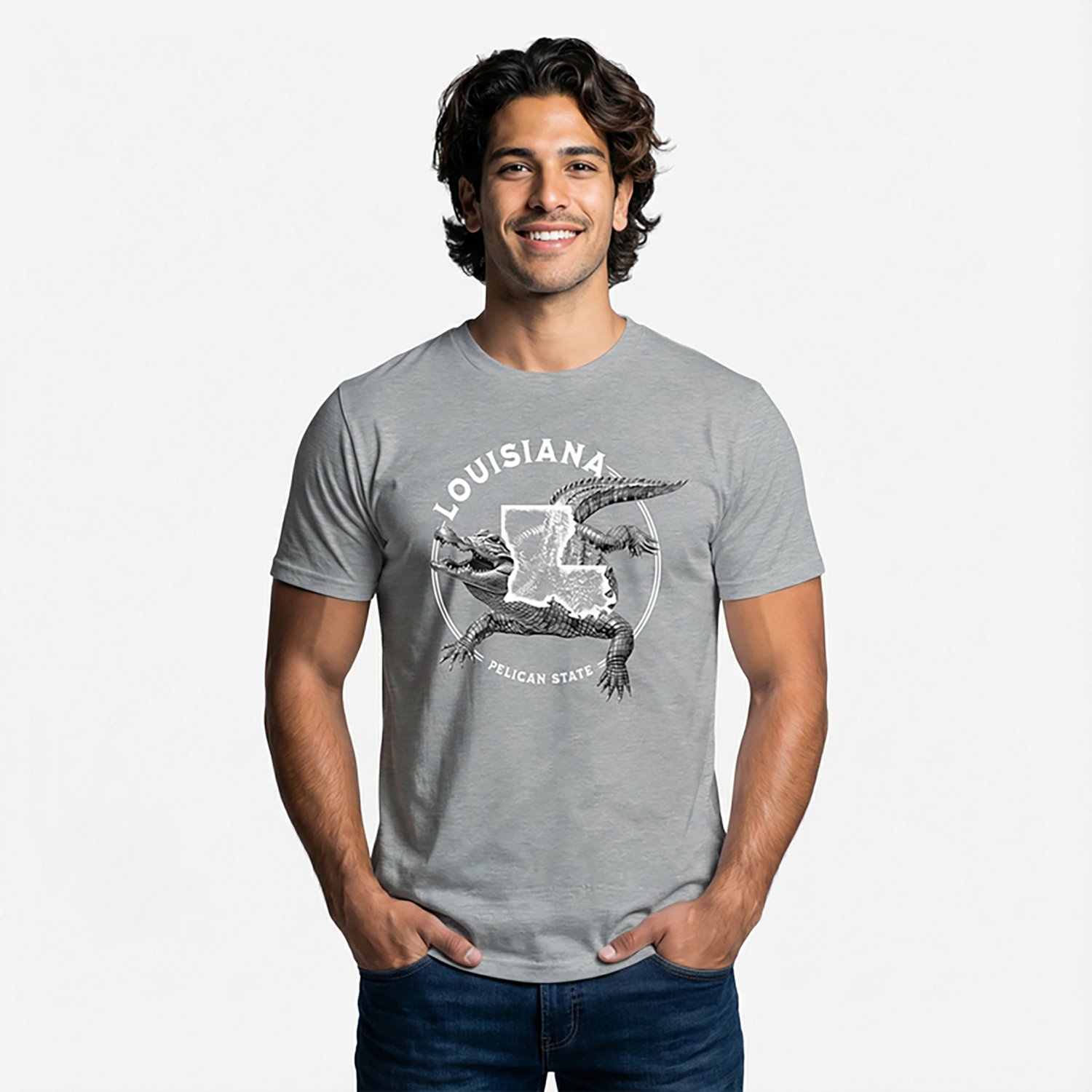 State Life Men's Louisiana Slow Walk Short Sleeve T-shirt - view number 2