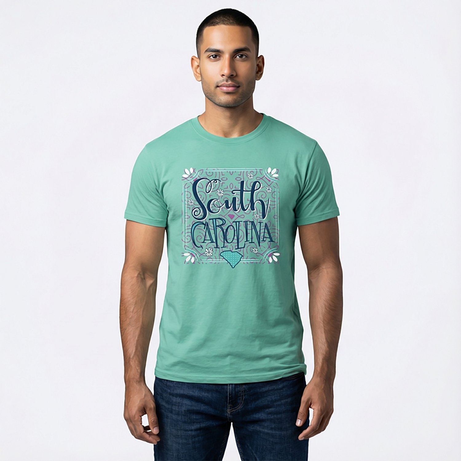 State Life Men's South Carolina Ornate Short Sleeve T-shirt - view number 2