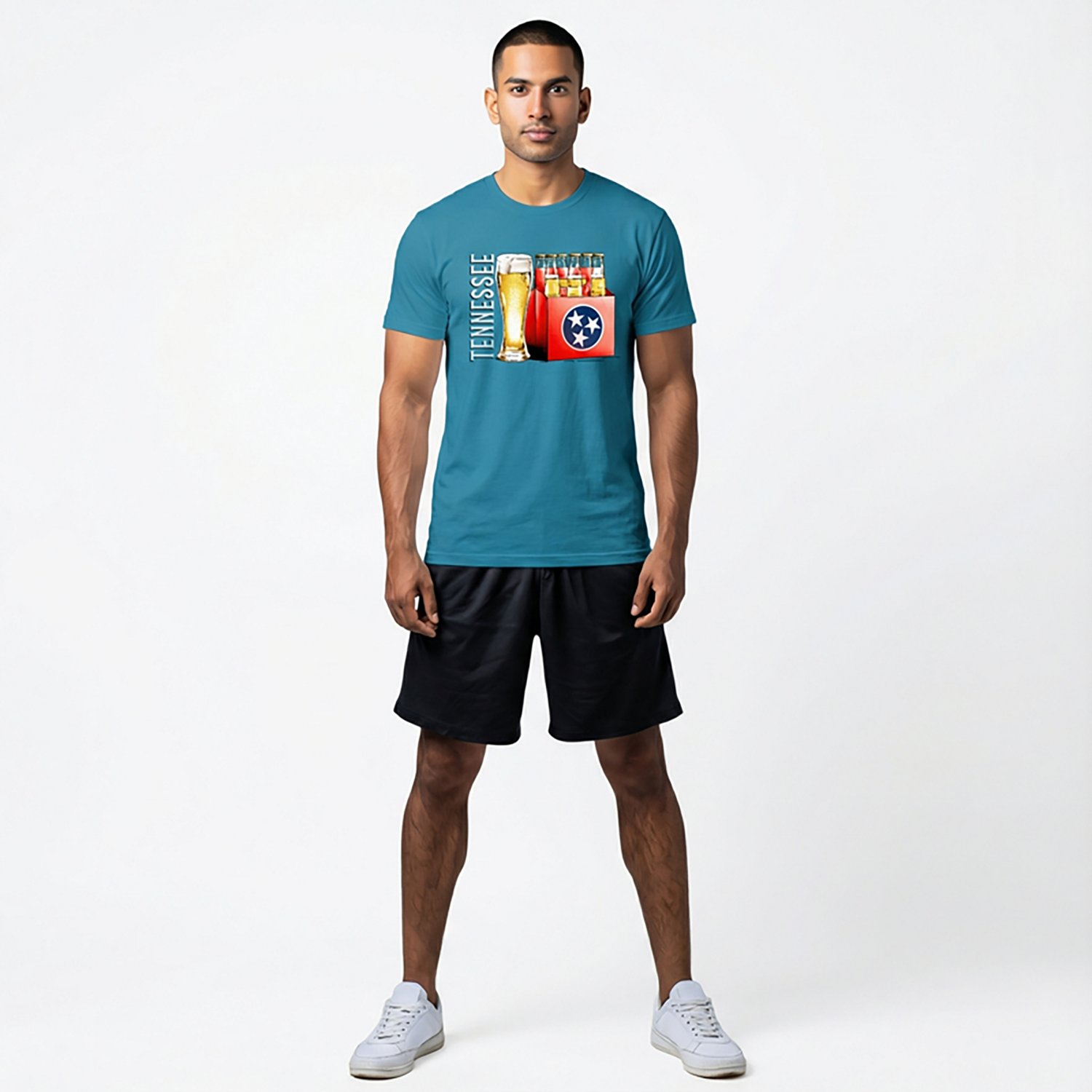 State Life Men's Tennessee Lager Beer Short Sleeve T-Shirt