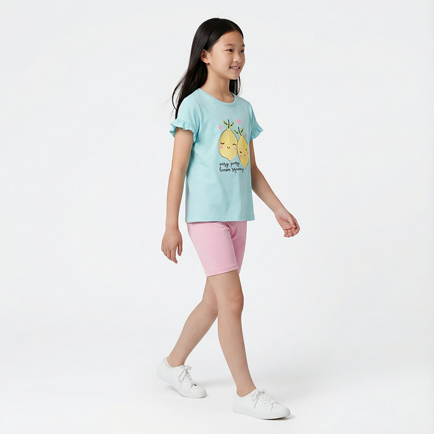 BCG Girls' 4-7 Easy Peasy Ruffle Clothing Set
