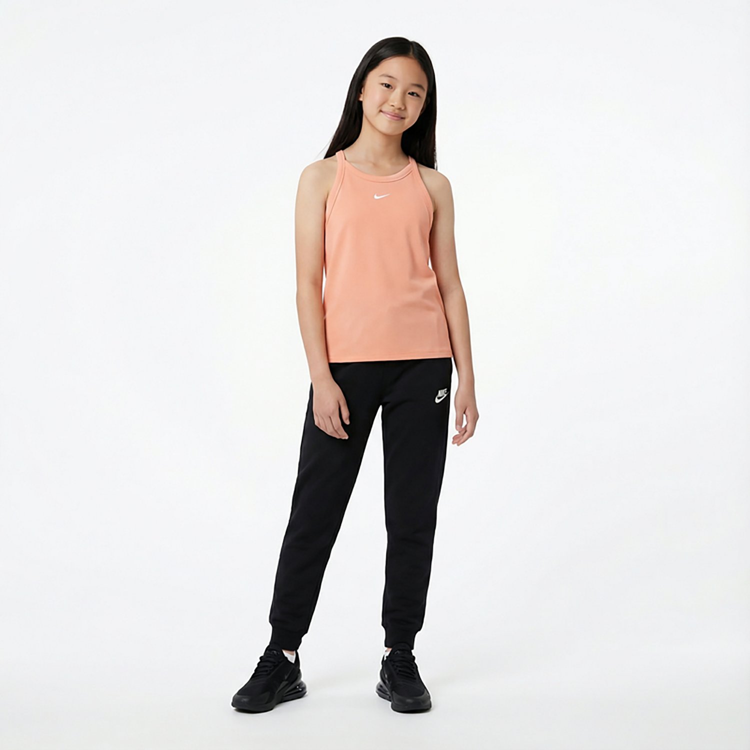 Nike Girls' High Neck FM Sport Bra Tank Top