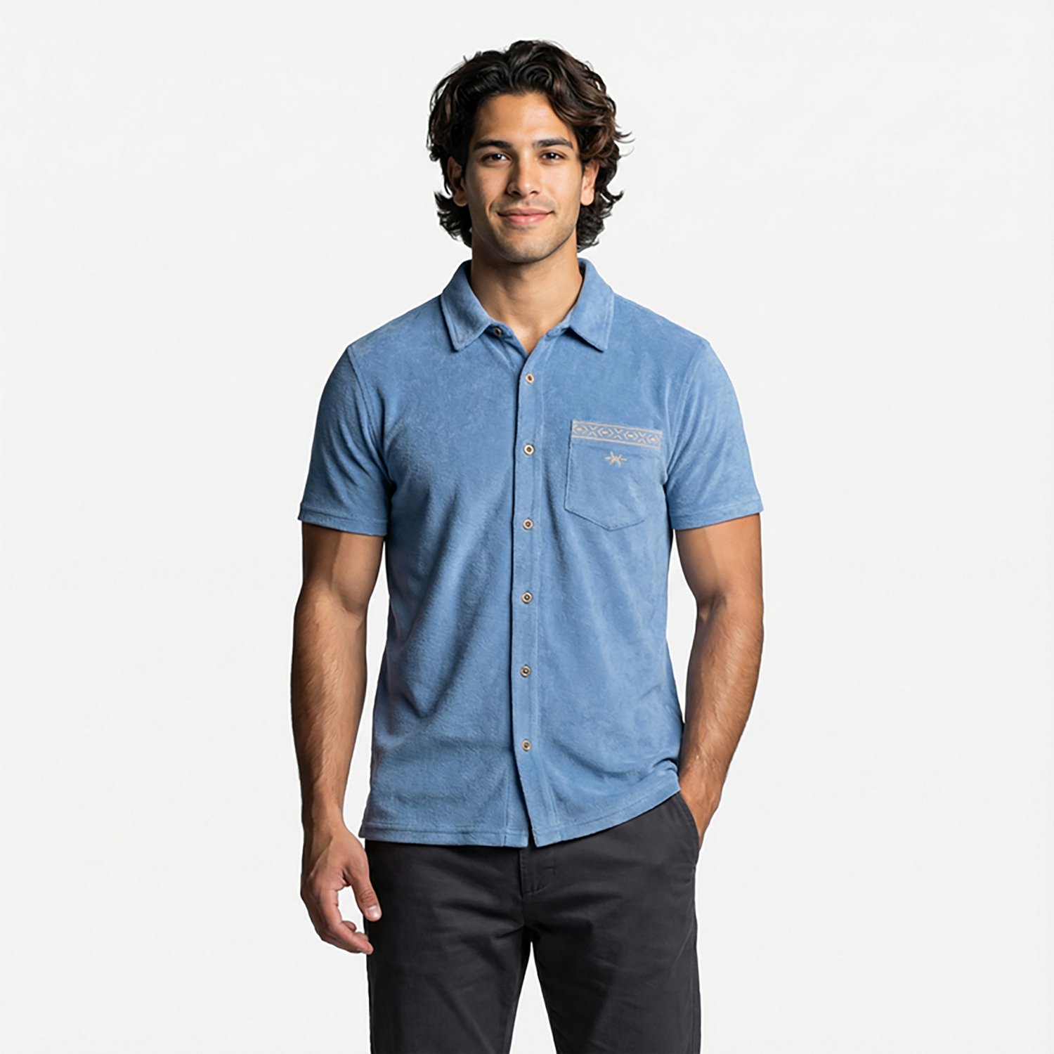Texas Standard Men's Terlingua Terry Cloth Short Sleeve Shirt - view number 2