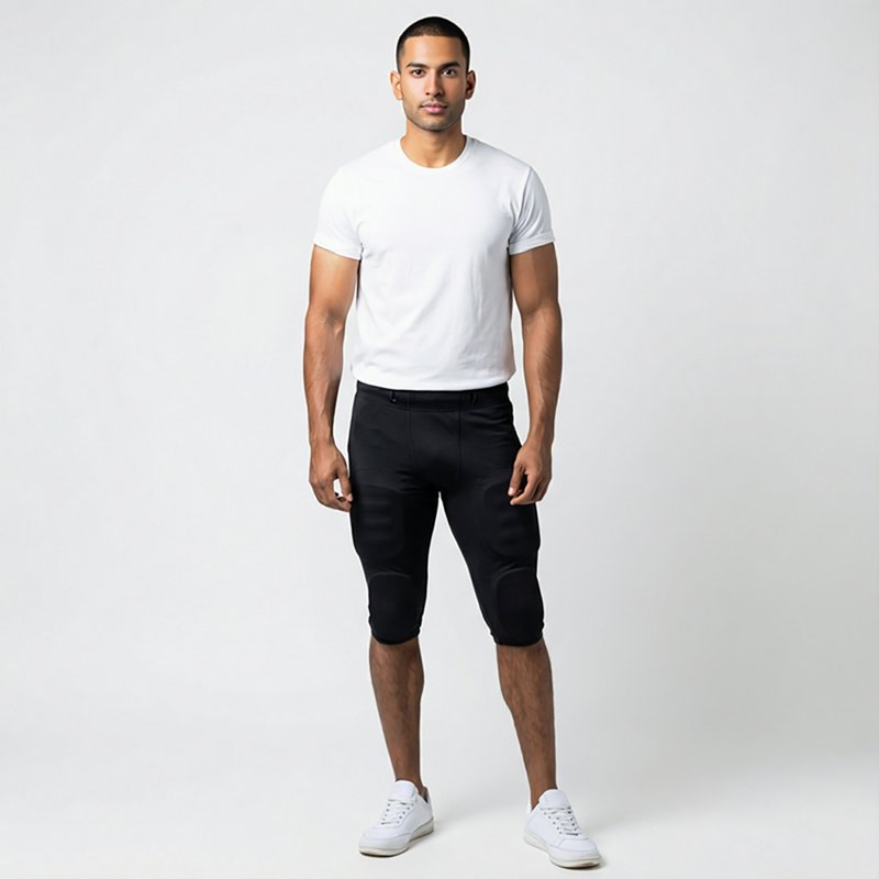 Champro Adult Touchback Football Practice Pants, Men's, Medium, Black