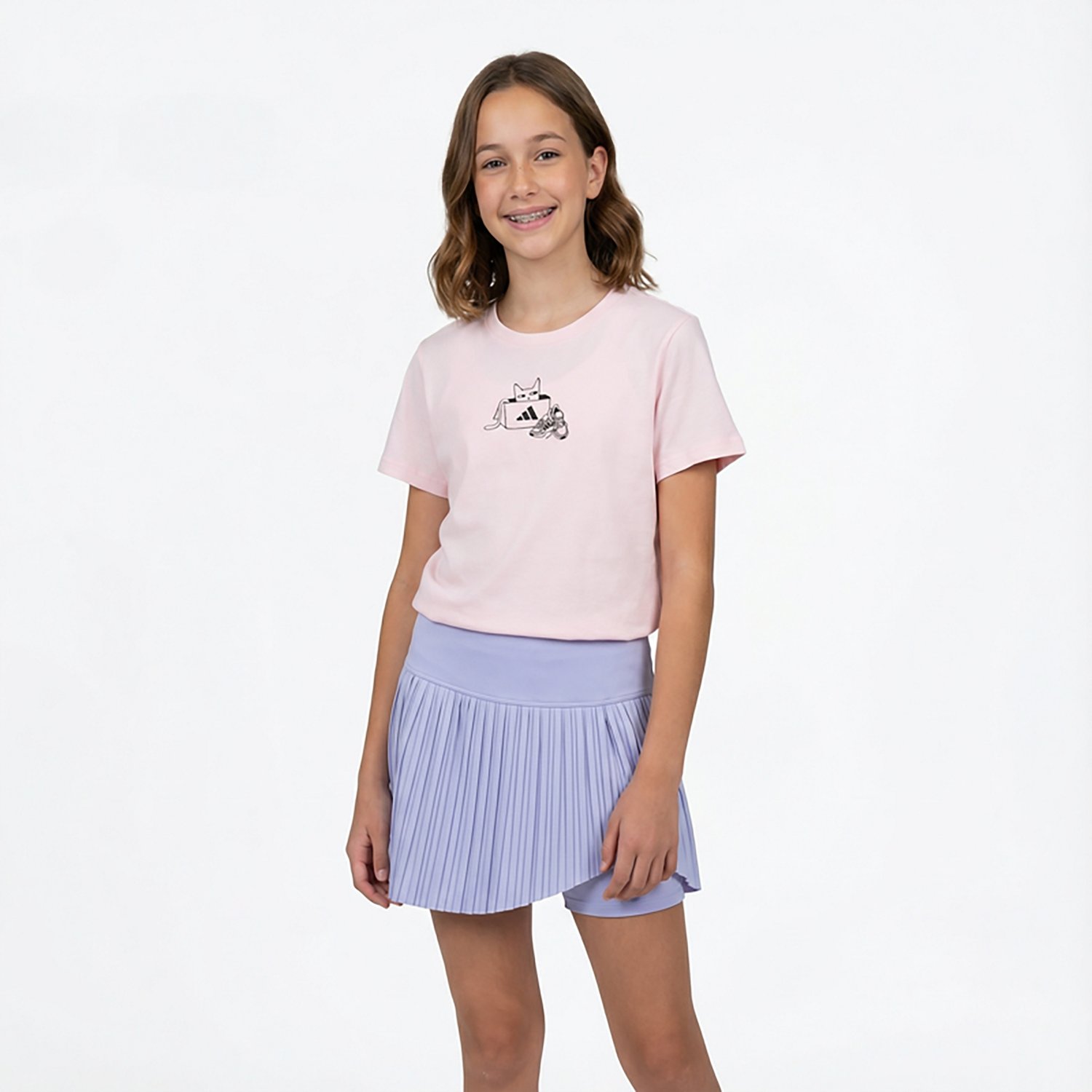 adidas Girls' Regular Fit Short Sleeve T-shirt - view number 2