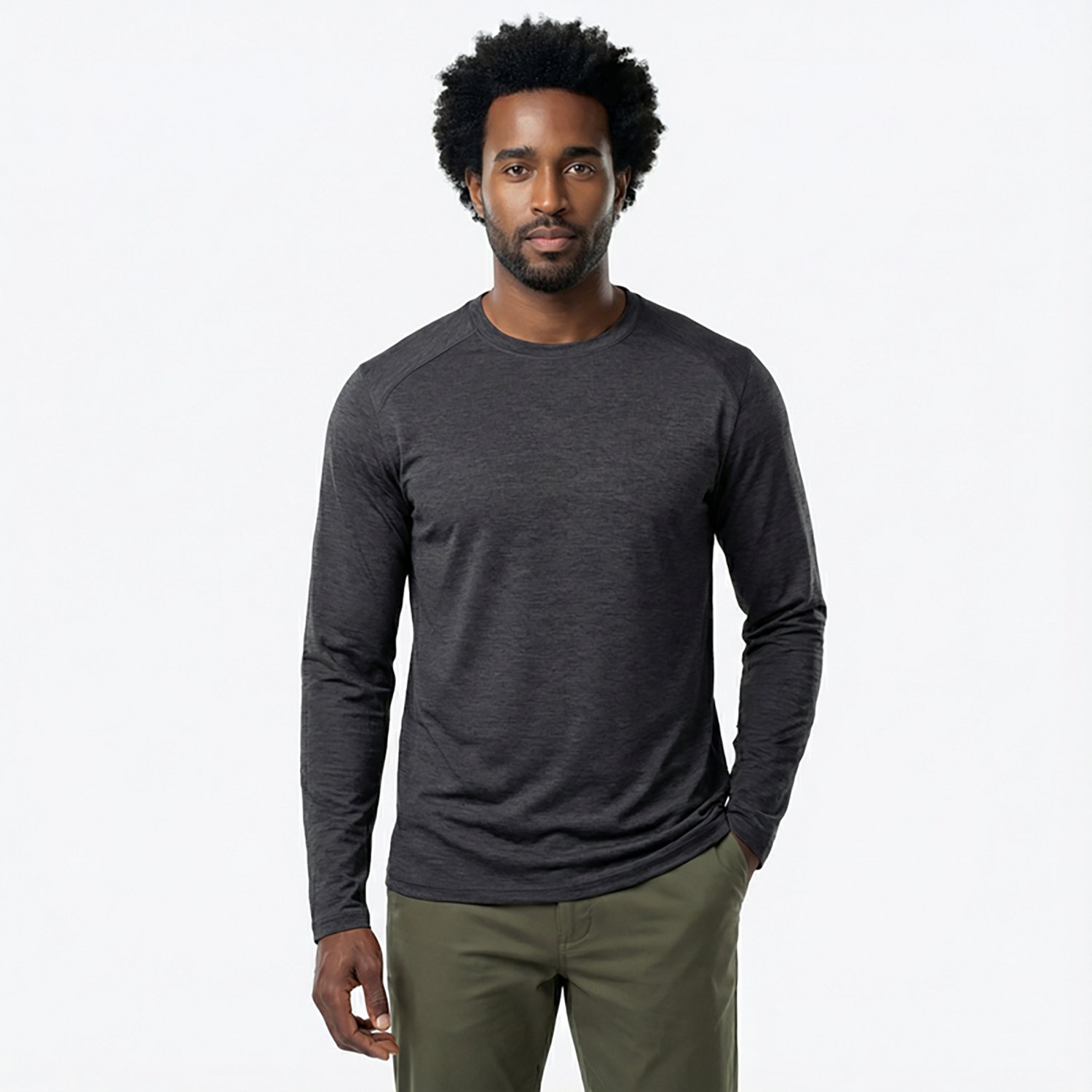BCG Men's Turbo Melange Long Sleeve T-shirt - view number 2