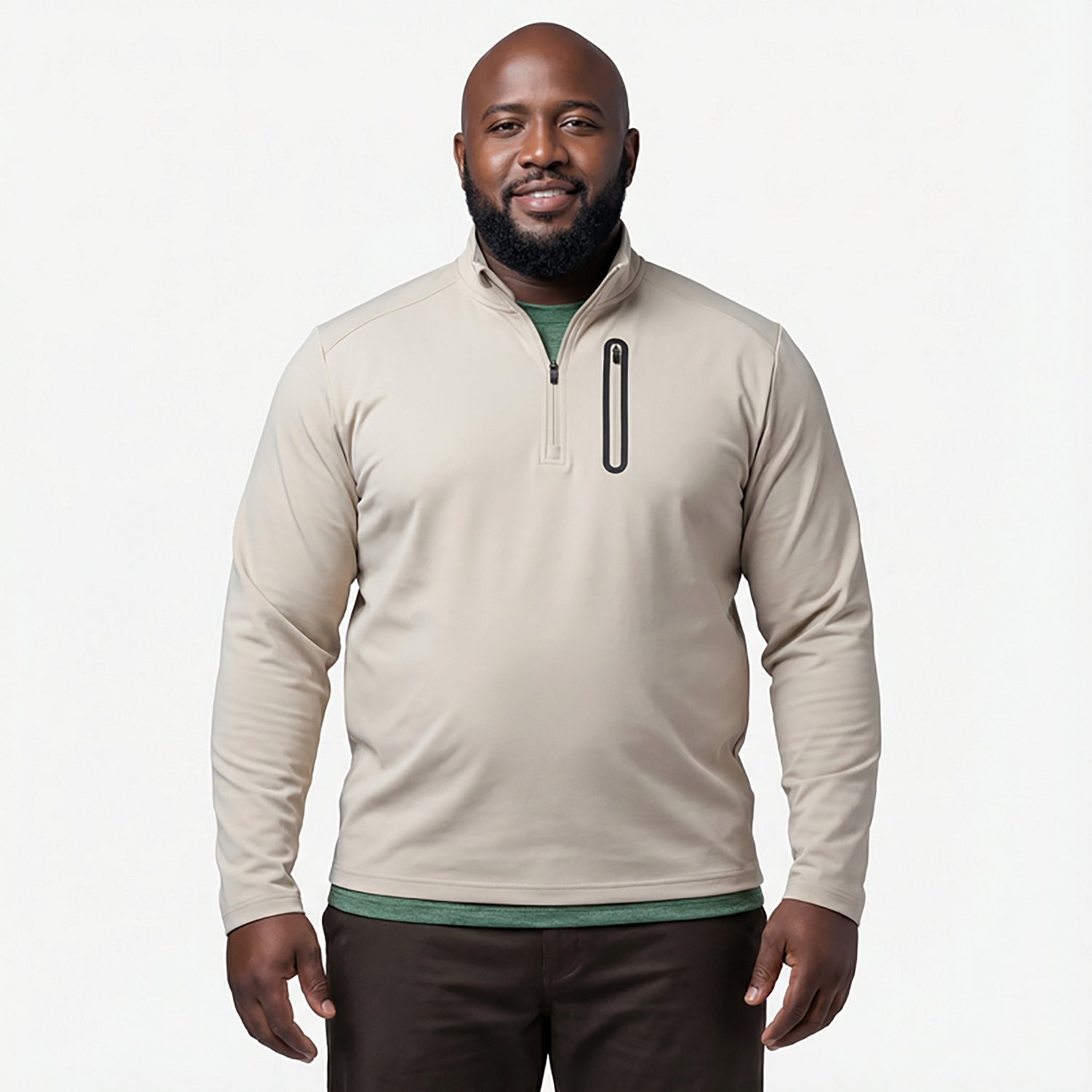 BCG Men's Tech Knit 1/2-Zip Top - view number 2