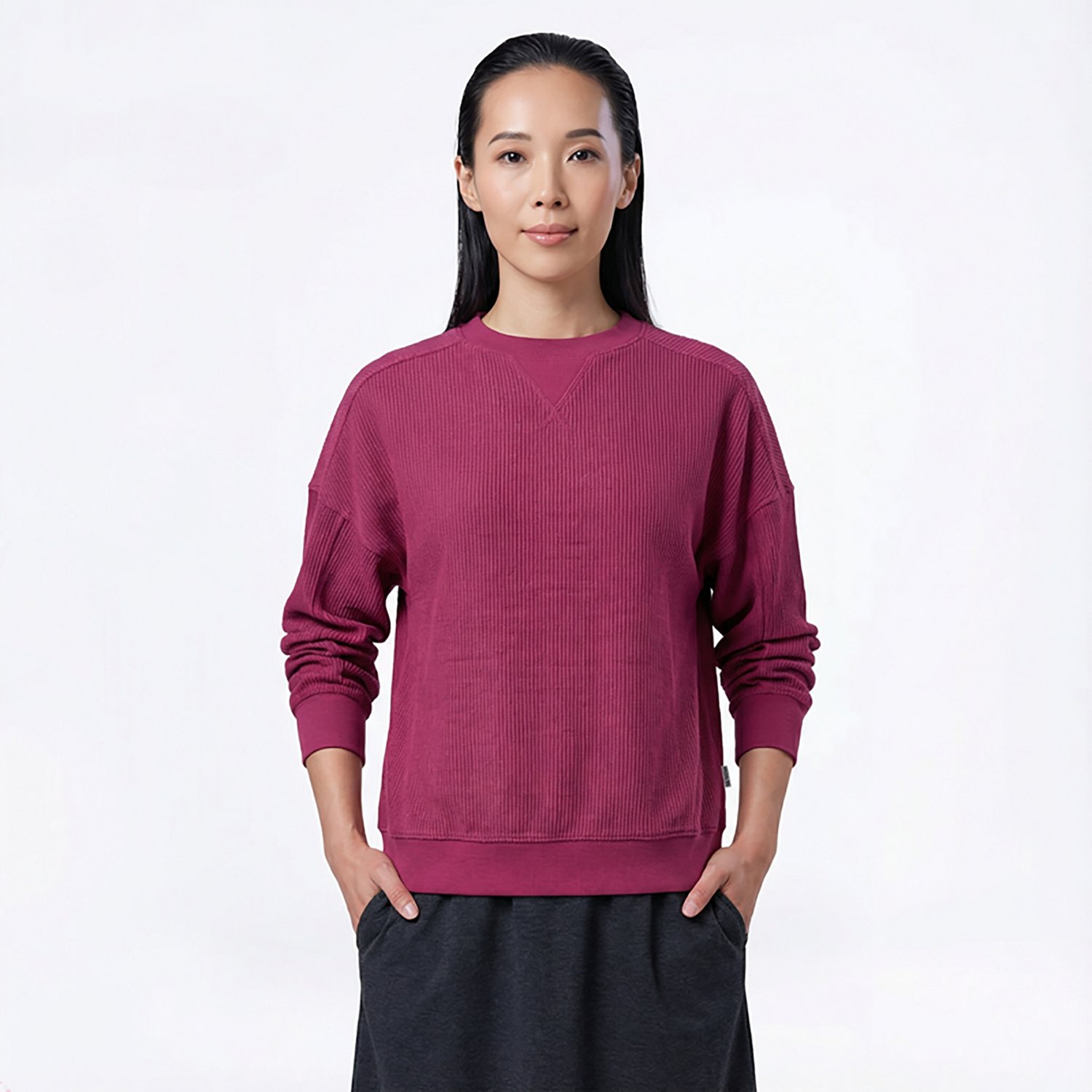 Magellan Outdoors Women's Campfire Crew Neck Ribbed Pullover - view number 2