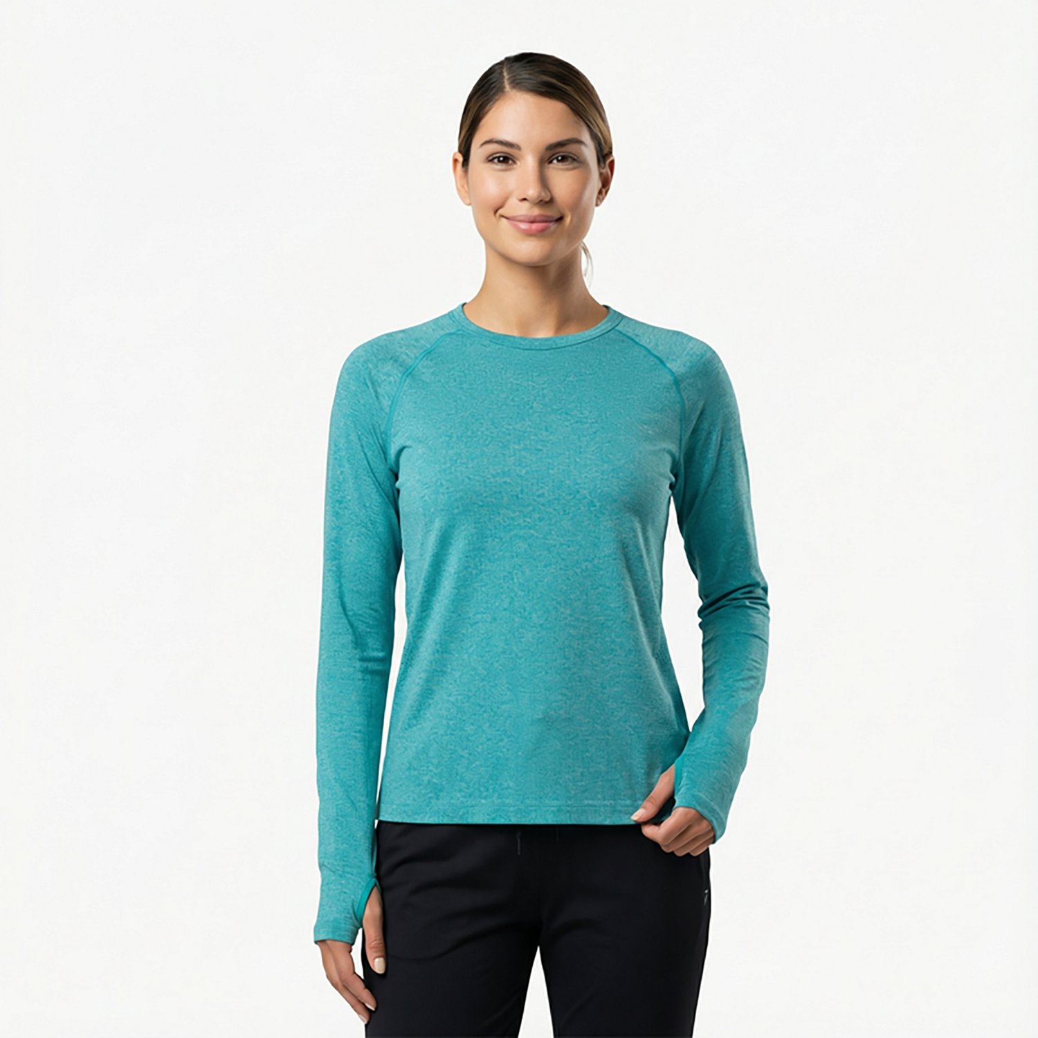 BCG Women's SMLS Rib Long Sleeve T-shirt - view number 2