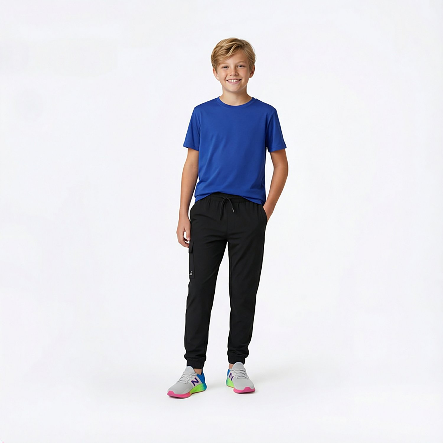 BCG Boys' Training Stretch Tech Cargo Joggers