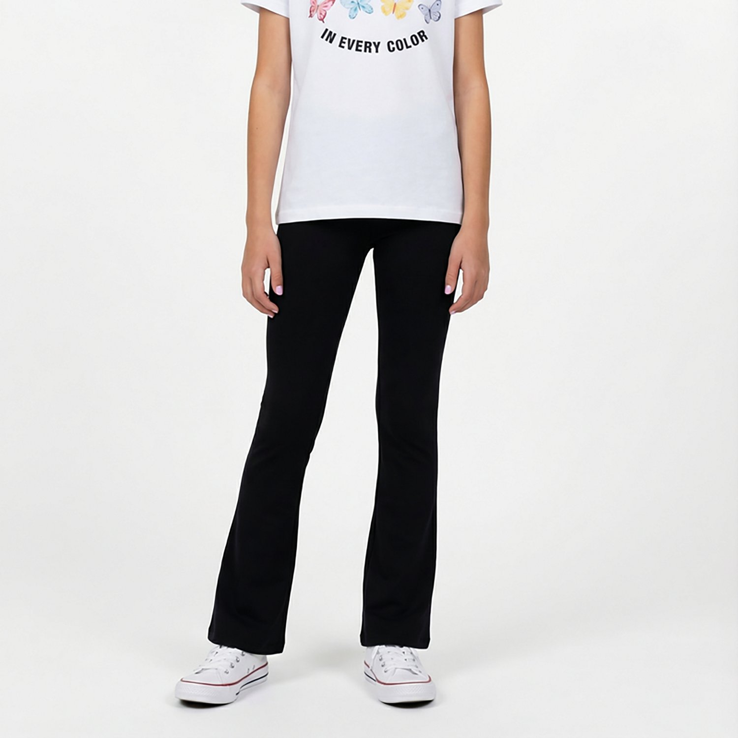 BCG Girls' Cotton Slit Flare Leggings - view number 2