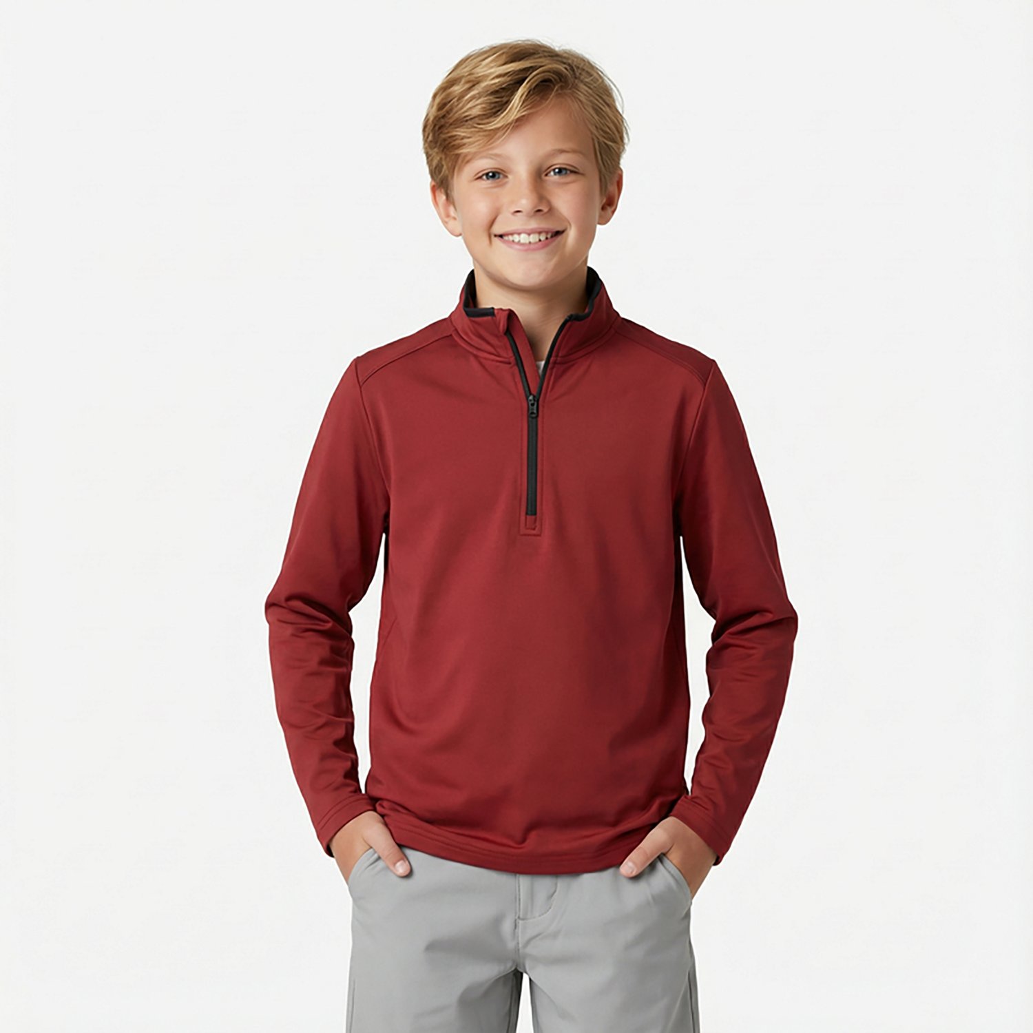 BCG Boys' Lifestyle Techno Knit 1/2-Zip Top - view number 2