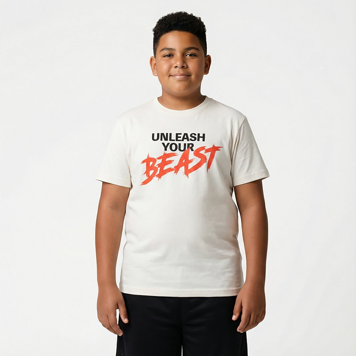 BCG Boys' Lifestyle Unleash Your Beast Cotton GFX Short Sleeve Graphic T-shirt - view number 2