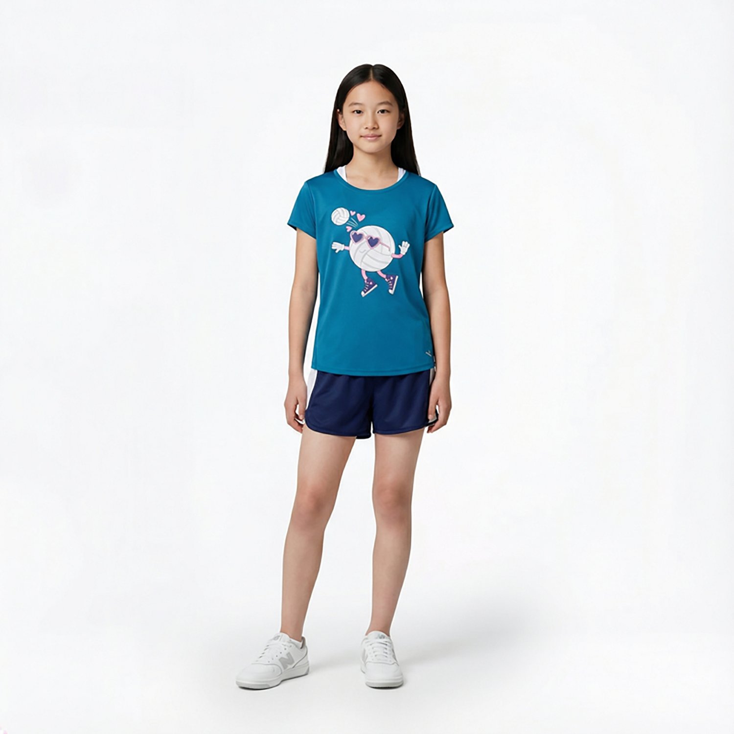 BCG Girls' Training Turbo Volleyball Serve Graphic Short Sleeve T-shirt