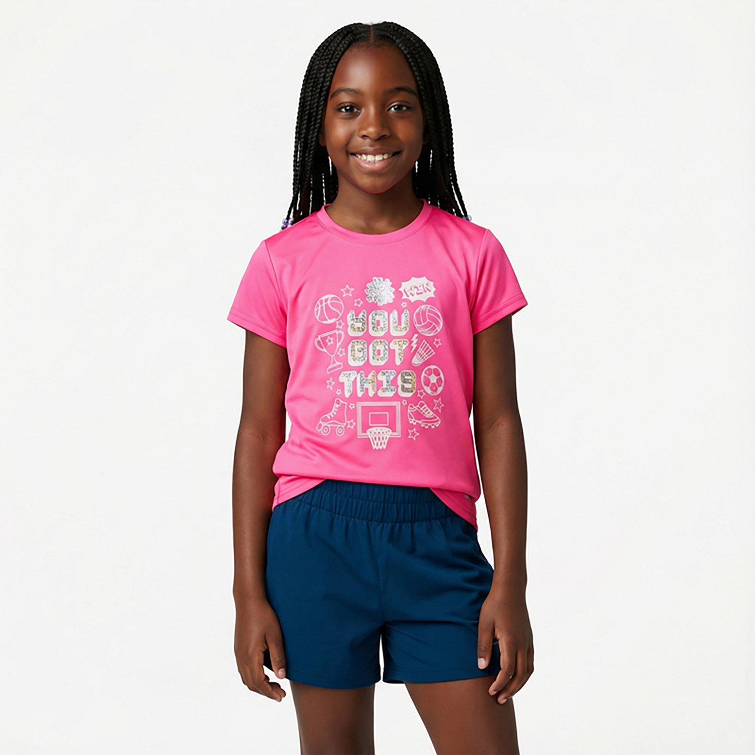 BCG Girls' Turbo GFX You Got This Short Sleeve Graphic T-shirt - view number 2