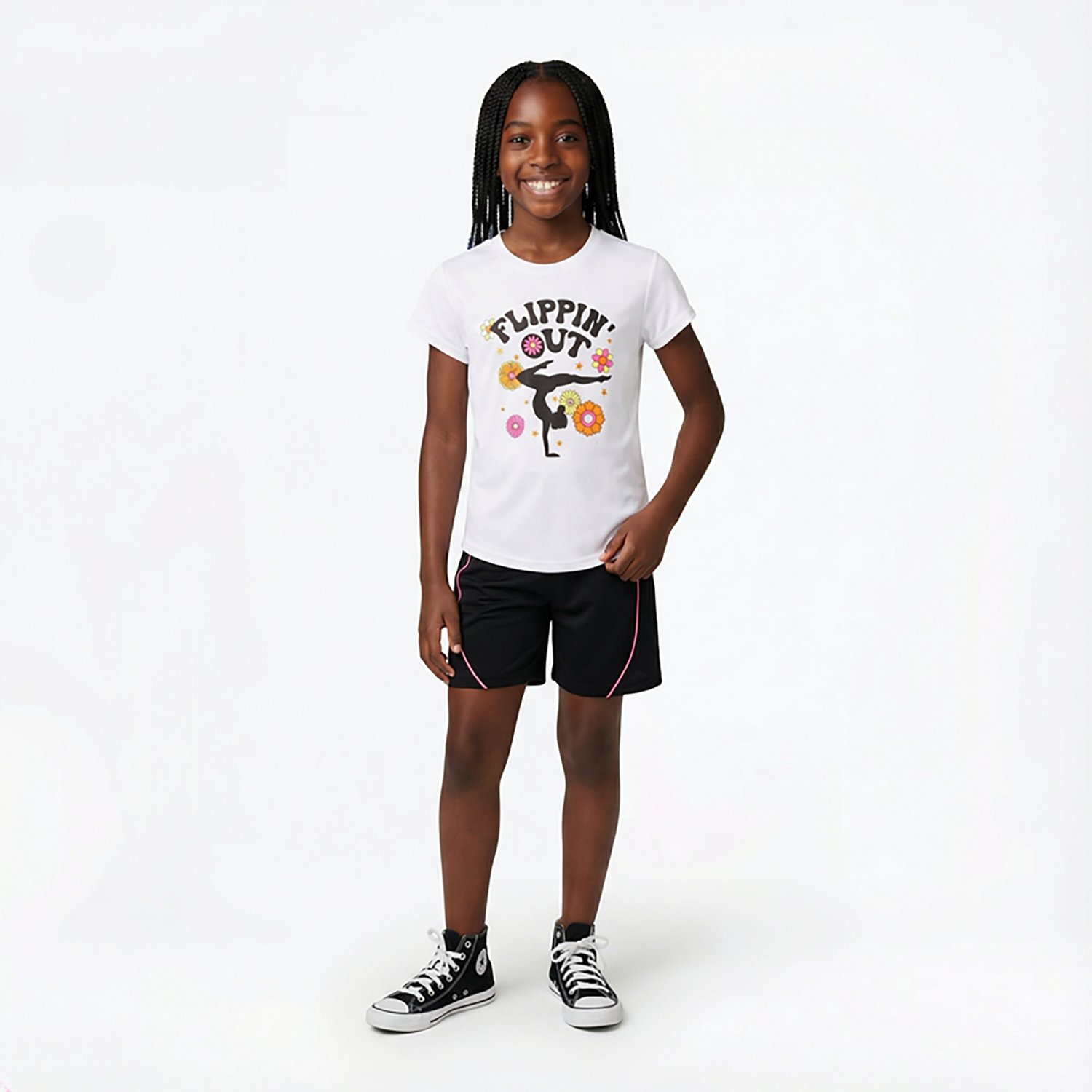 BCG Girls' Turbo Flippin Out Graphic T-shirt