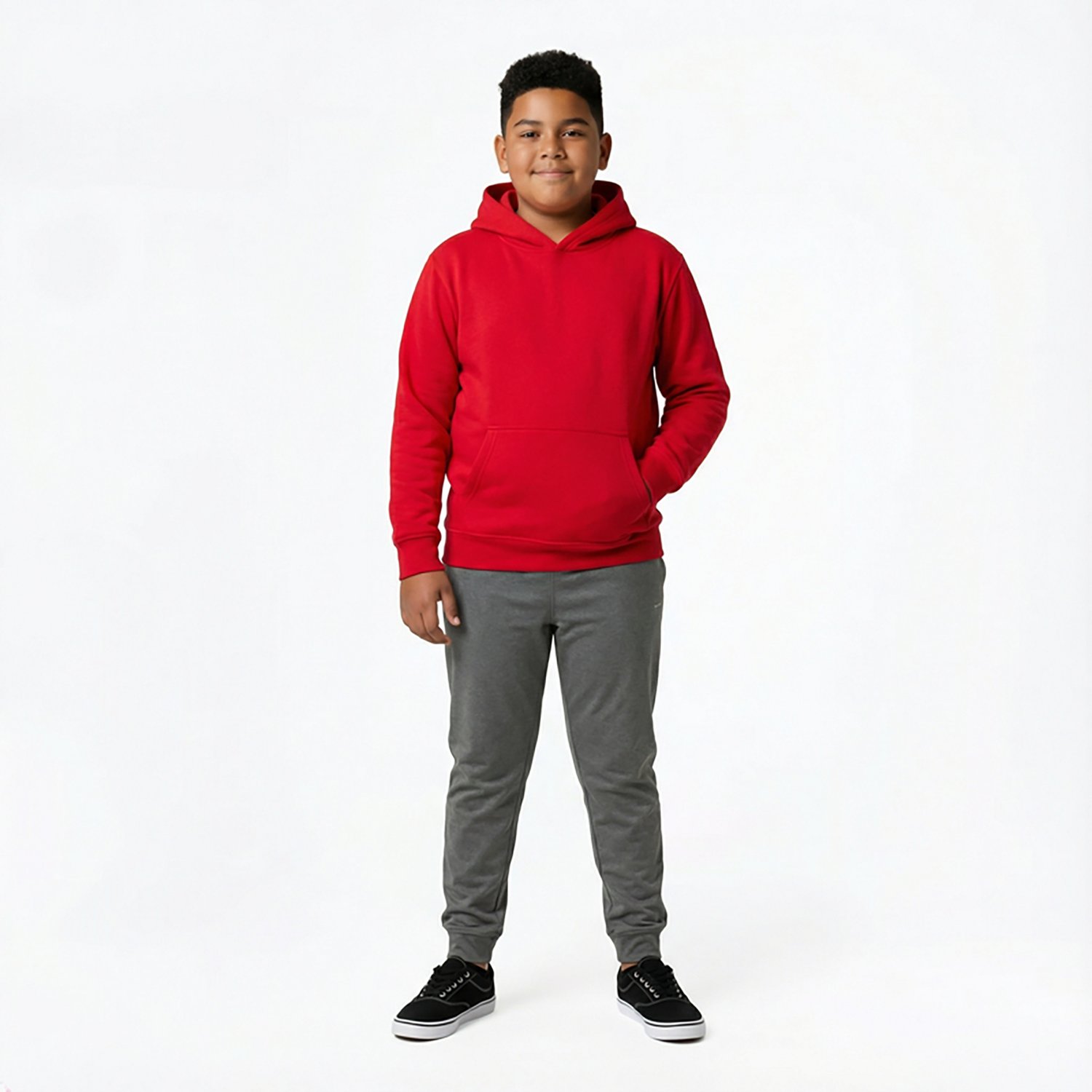 BCG Boys' Lifestyle Cotton Fleece Essential Hoodie