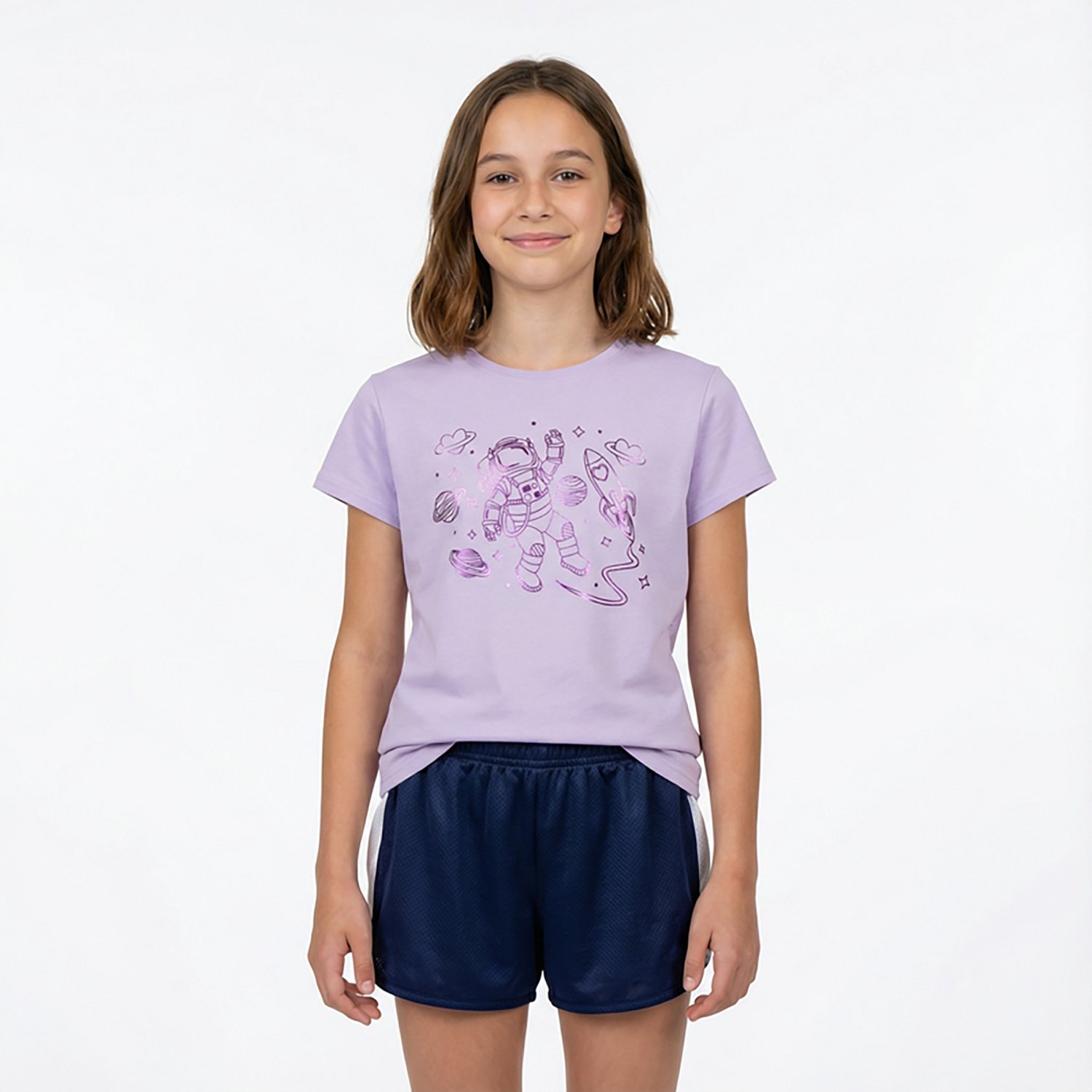 BCG Girls' Lifestyle Cotton Astronaut Girlie T-shirt - view number 2