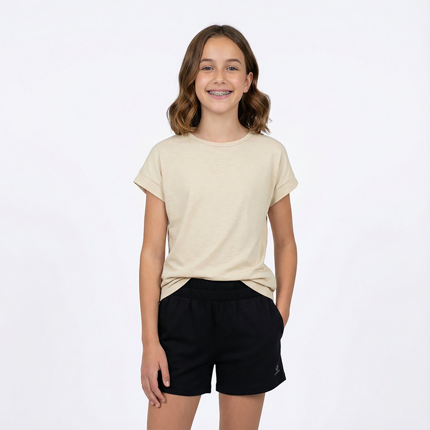 BCG Girls' Slub Cut-Out T-shirt - view number 2