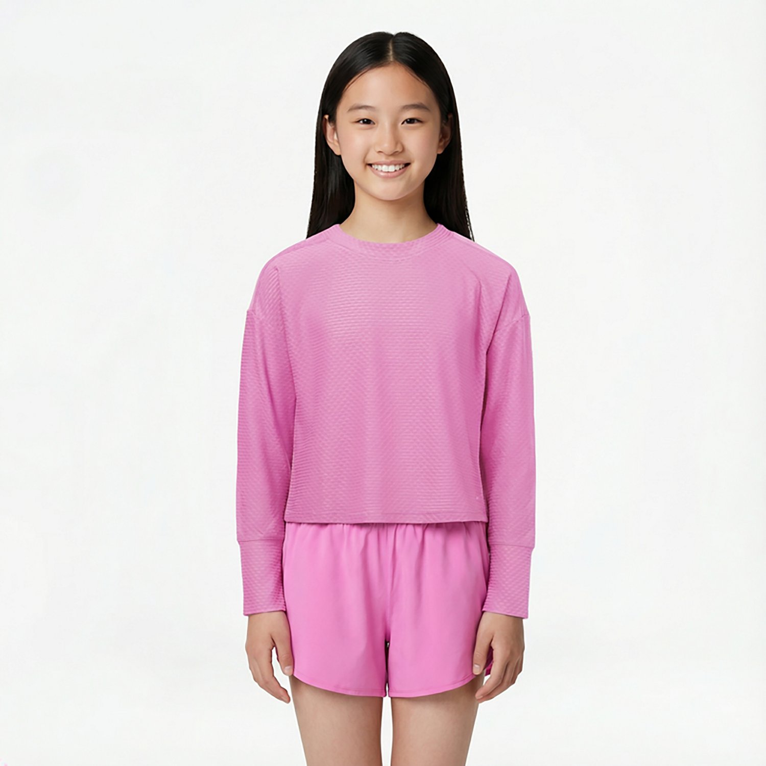 BCG Girls' Mesh Long Sleeve Top - view number 2