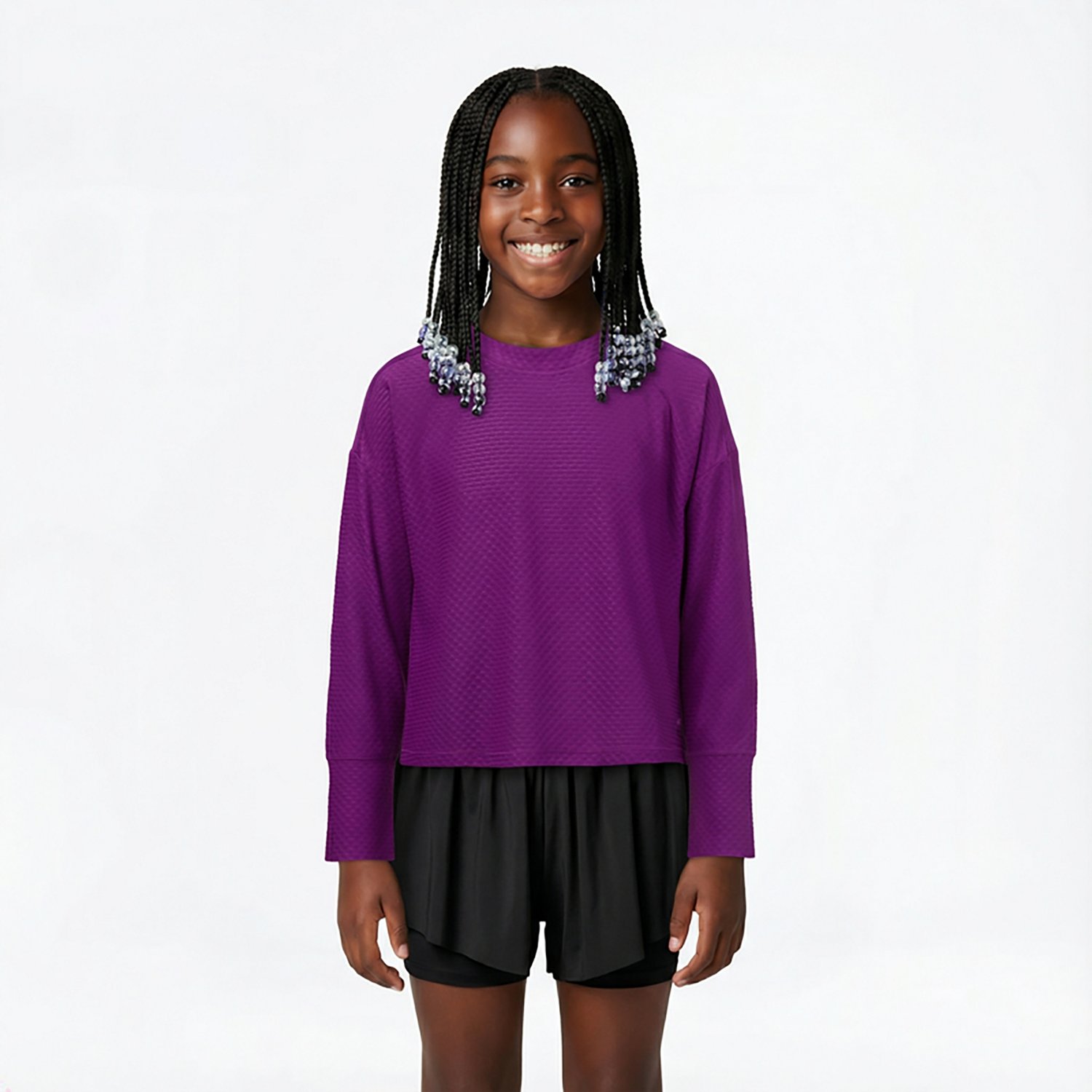 BCG Girls' Mesh Long Sleeve Top - view number 2
