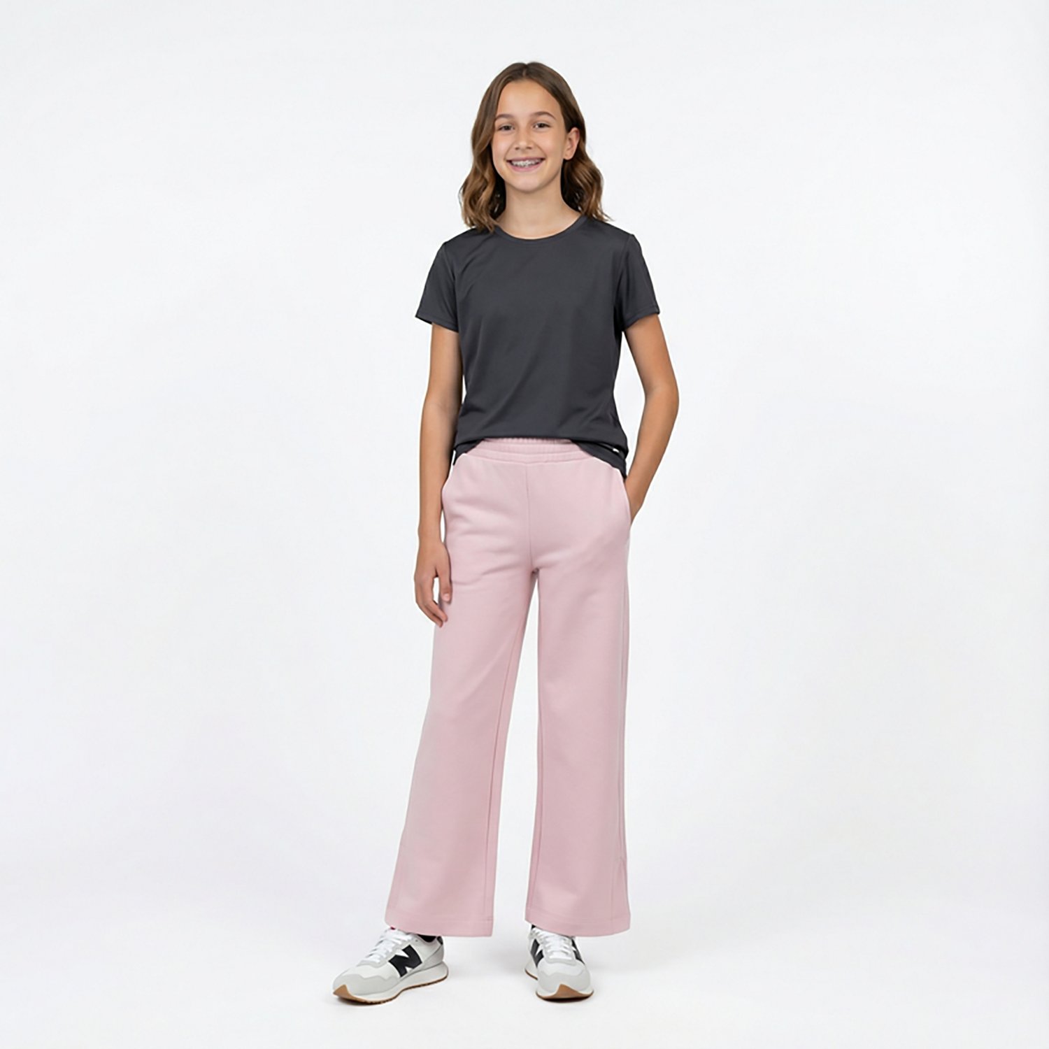 BCG Girls' Double Knit Wide Leg Pants