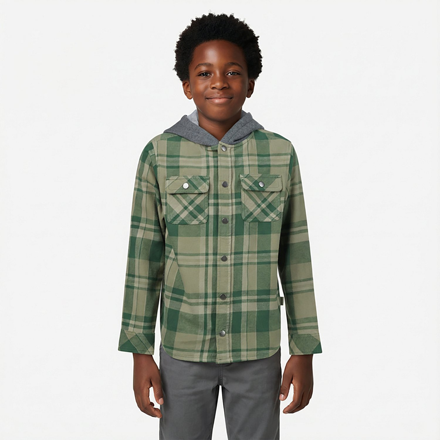 Magellan Outdoors Boys' Campfire Flannel Hoodie - view number 2