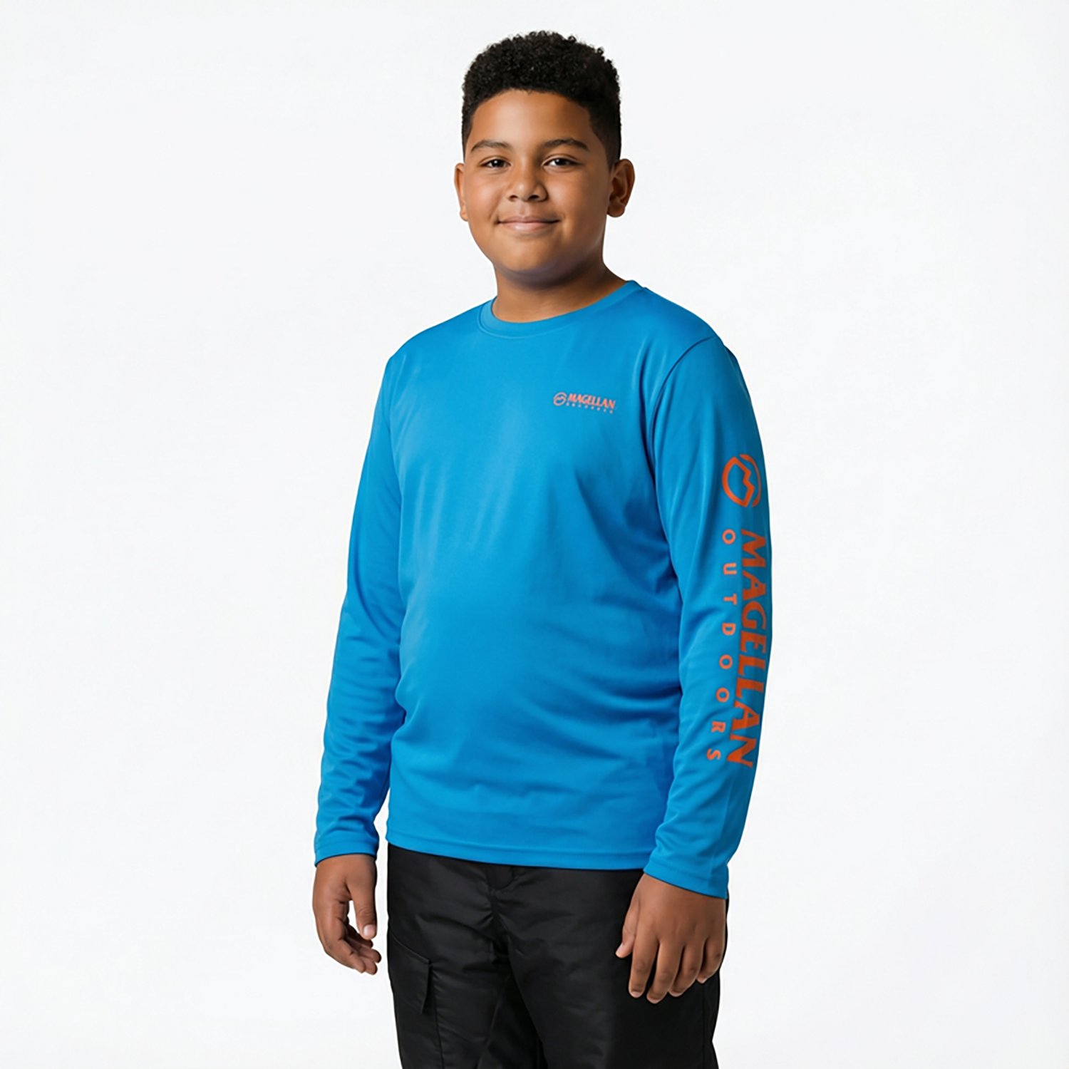 Magellan Outdoors Boys’ Casting Crew Fish Back Long Sleeve T-shirt - view number 2