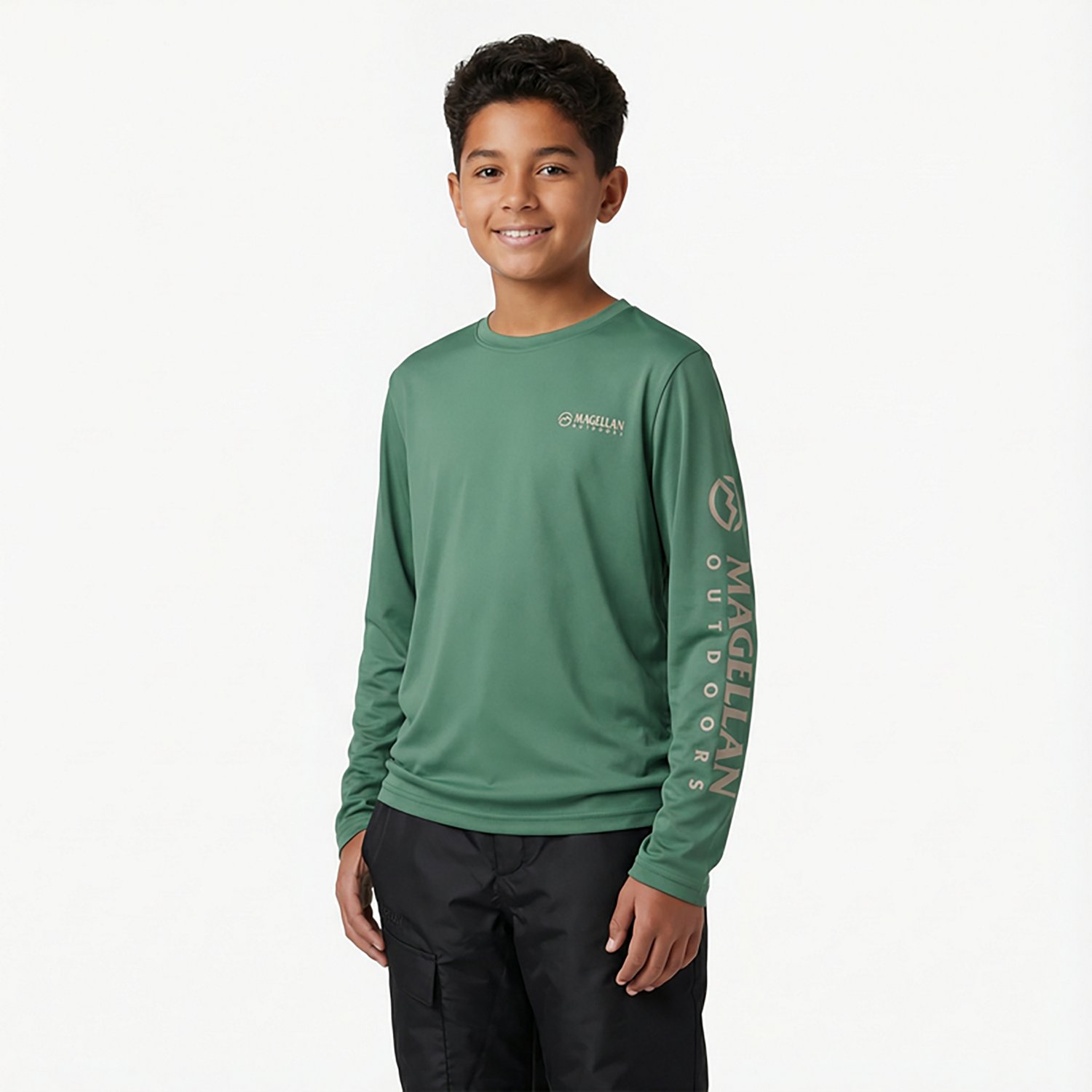 Magellan Outdoors Boys’ Casting Crew Fish Back Long Sleeve T-shirt - view number 2