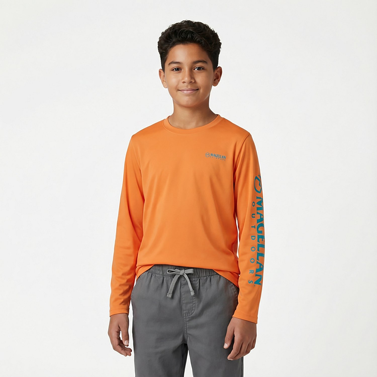 Magellan Outdoors Boys’ Casting Crew Fish Back Long Sleeve T-shirt - view number 2