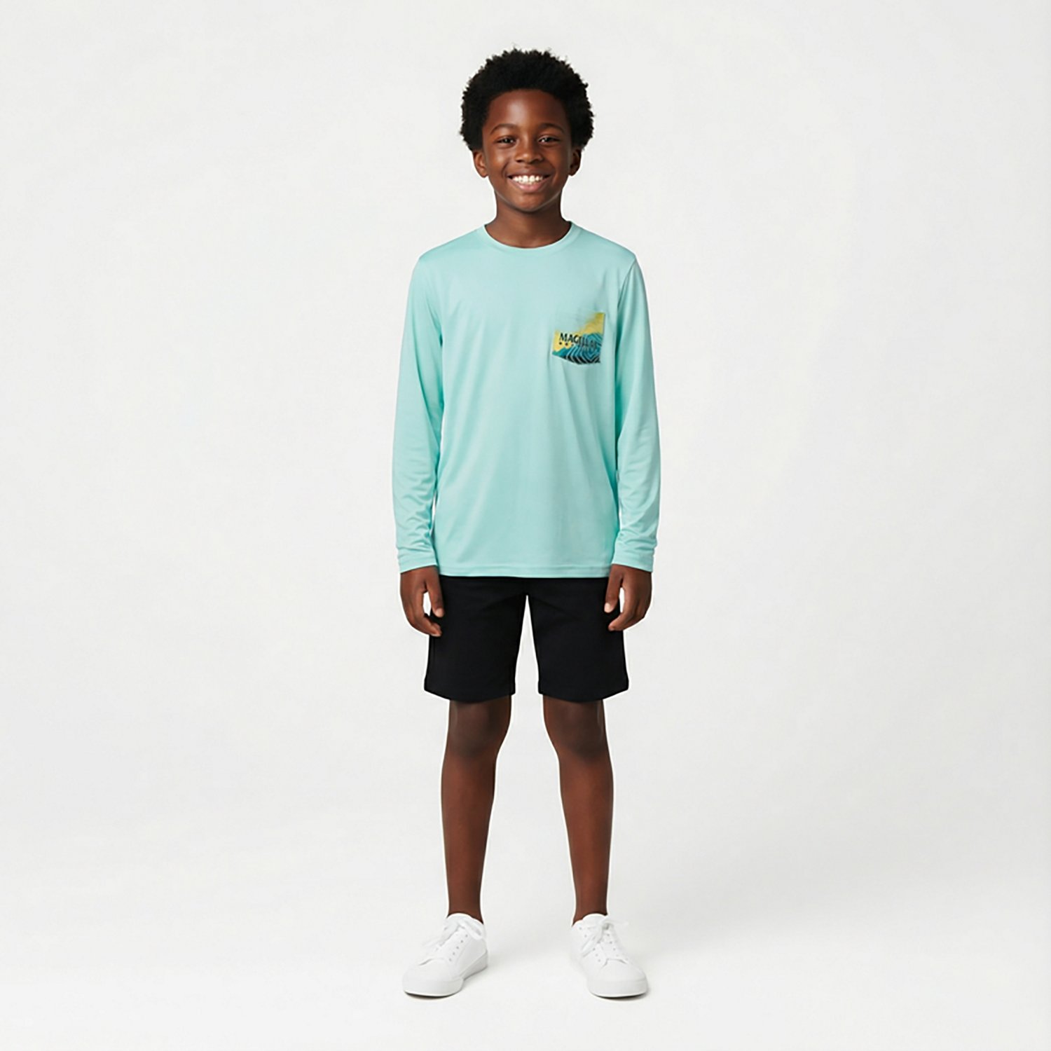 Magellan Outdoors Boys’ Pocket GFX Long Sleeve T-shirt