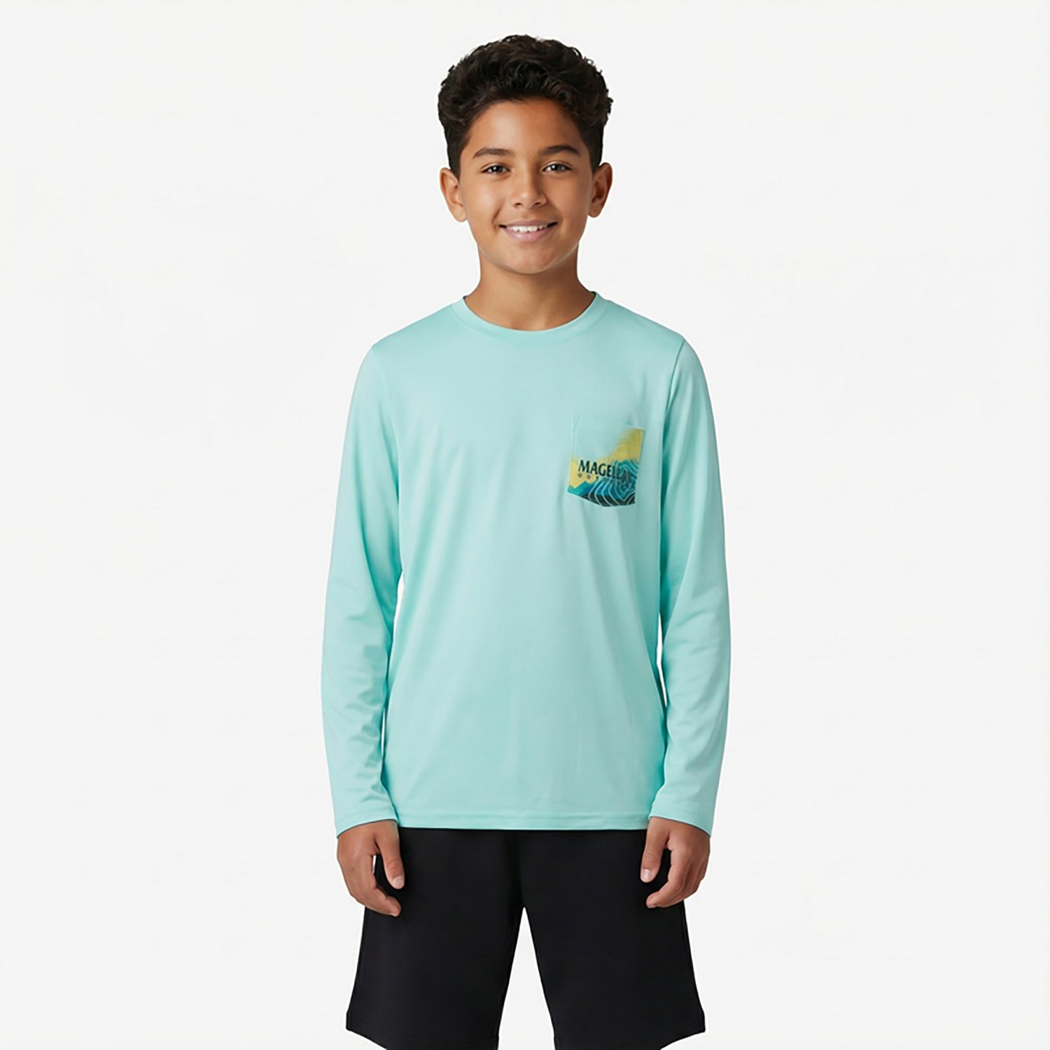 Magellan Outdoors Boys’ Pocket GFX Long Sleeve T-shirt - view number 2