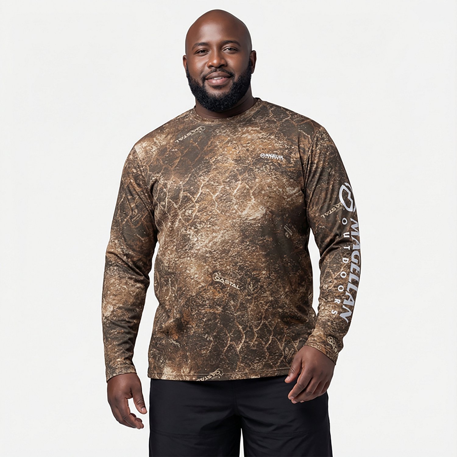 Magellan Outdoors Men's Mossy Oak Coastal Long Sleeve Crew T-shirt - view number 2