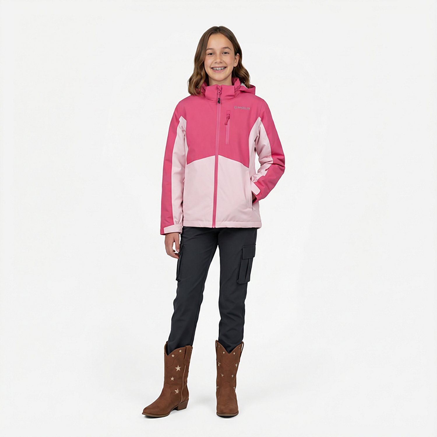 Magellan Outdoors Girls' 4-6 Chimney Rock 3 in 1 Jacket