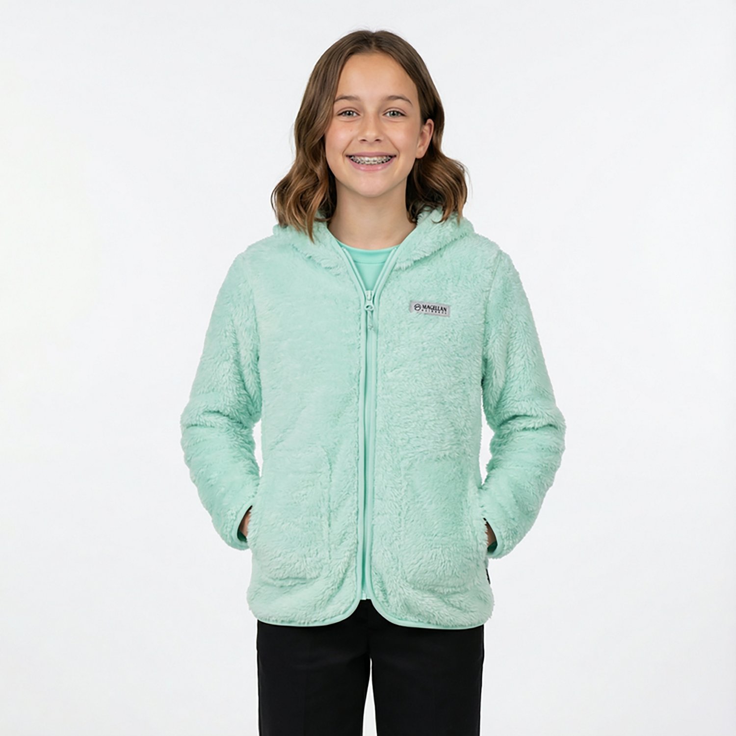 Magellan Outdoors Girls' Campfire Sherpa Jacket - view number 2