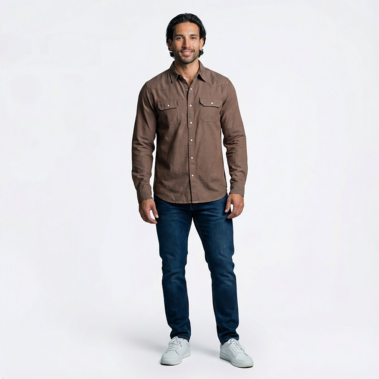 Magellan Outdoors Men's Pecos Ridge Denim Long Sleeve Shirt