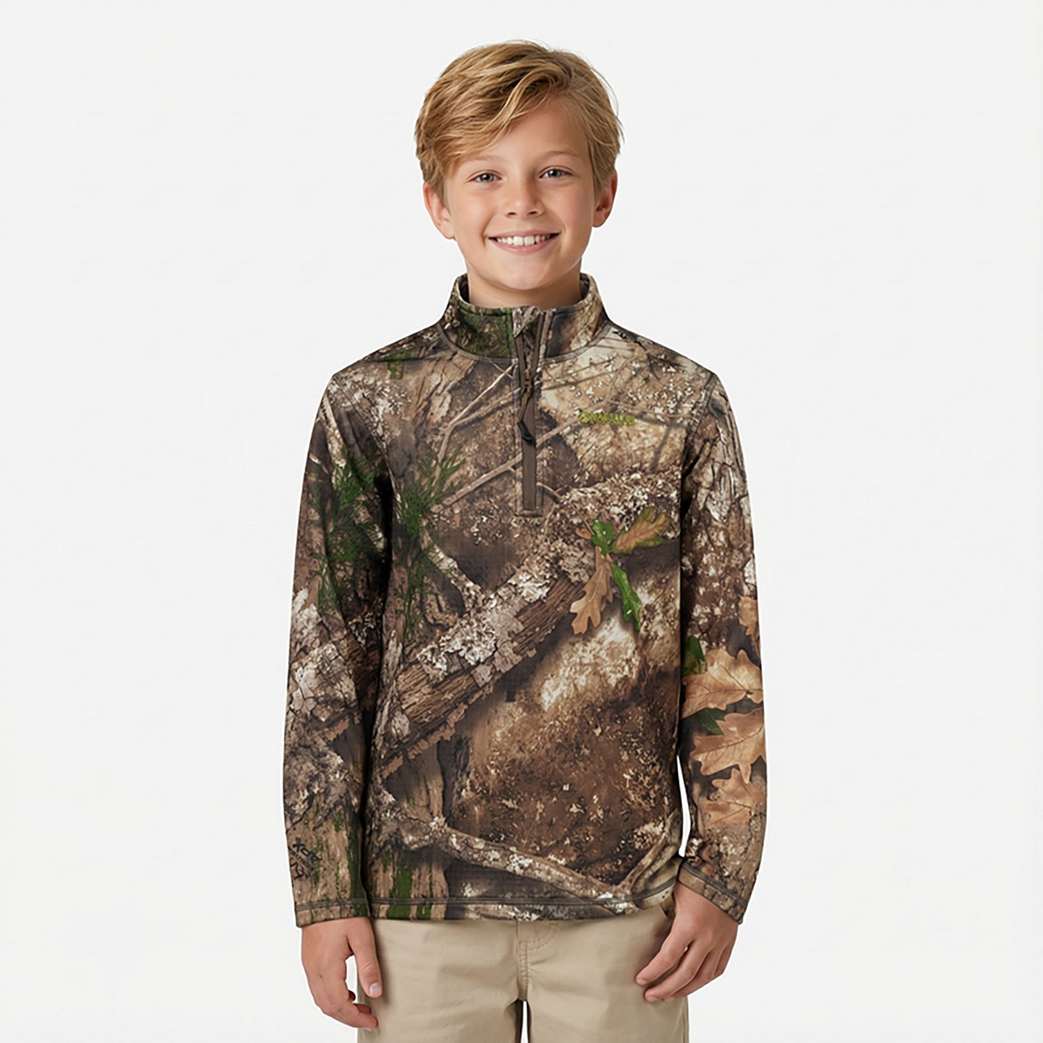 Magellan Outdoors Youth HuntGear Crockett 1/4 Zip Long Sleeve Pullover - view number 2