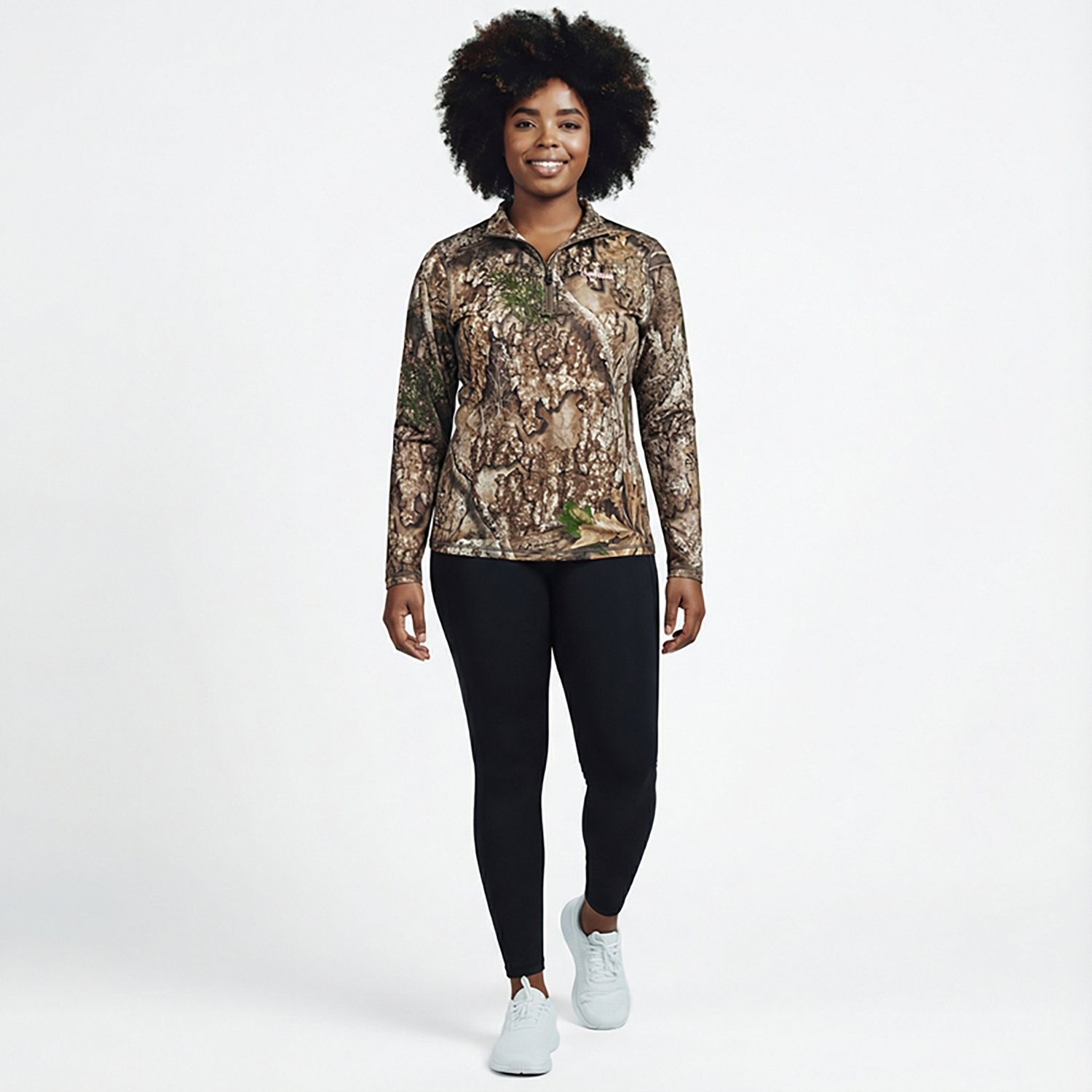 Magellan Outdoors Women's HuntGear Crockett 1/4 Zip Long Sleeve Pullover