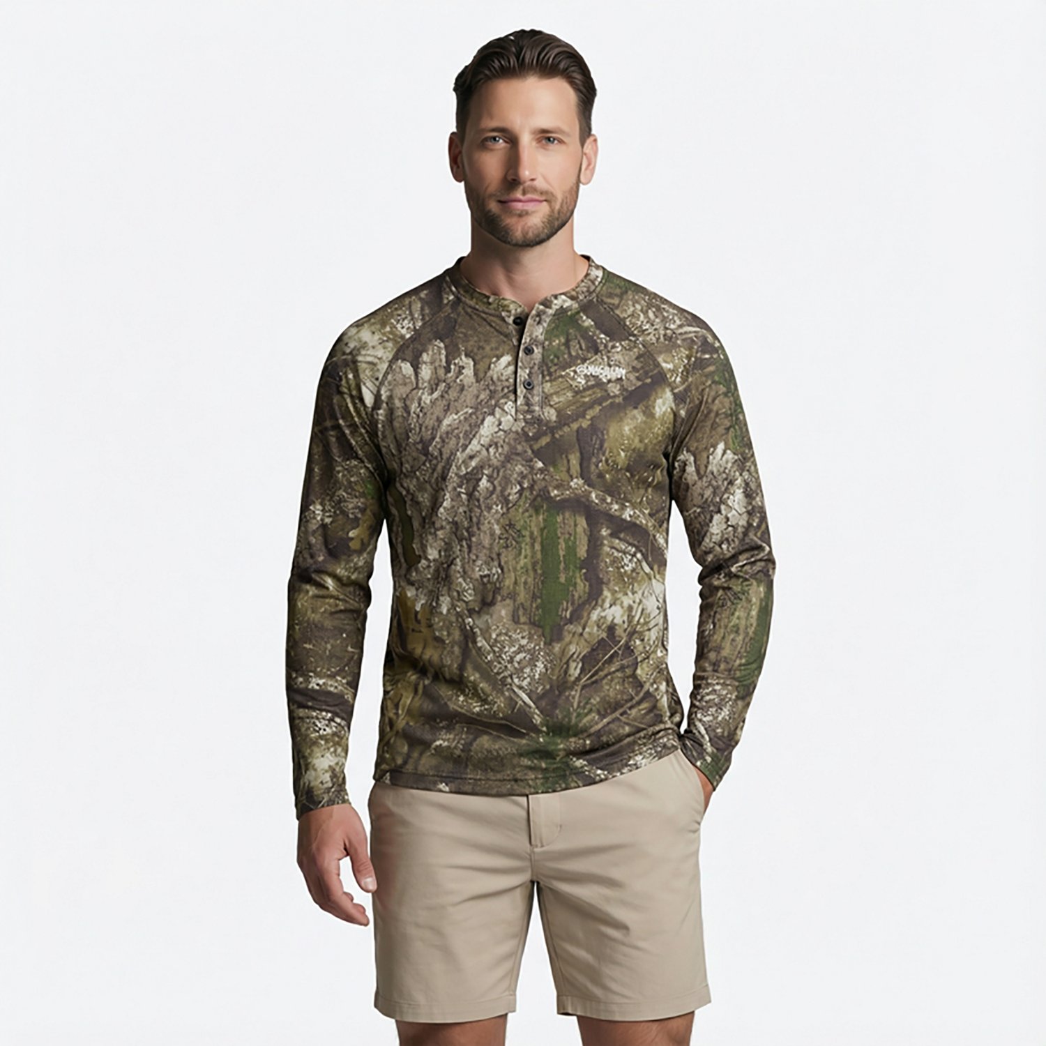 Magellan Outdoors Men's HuntGear Hill Zone Long Sleeve Henley - view number 2