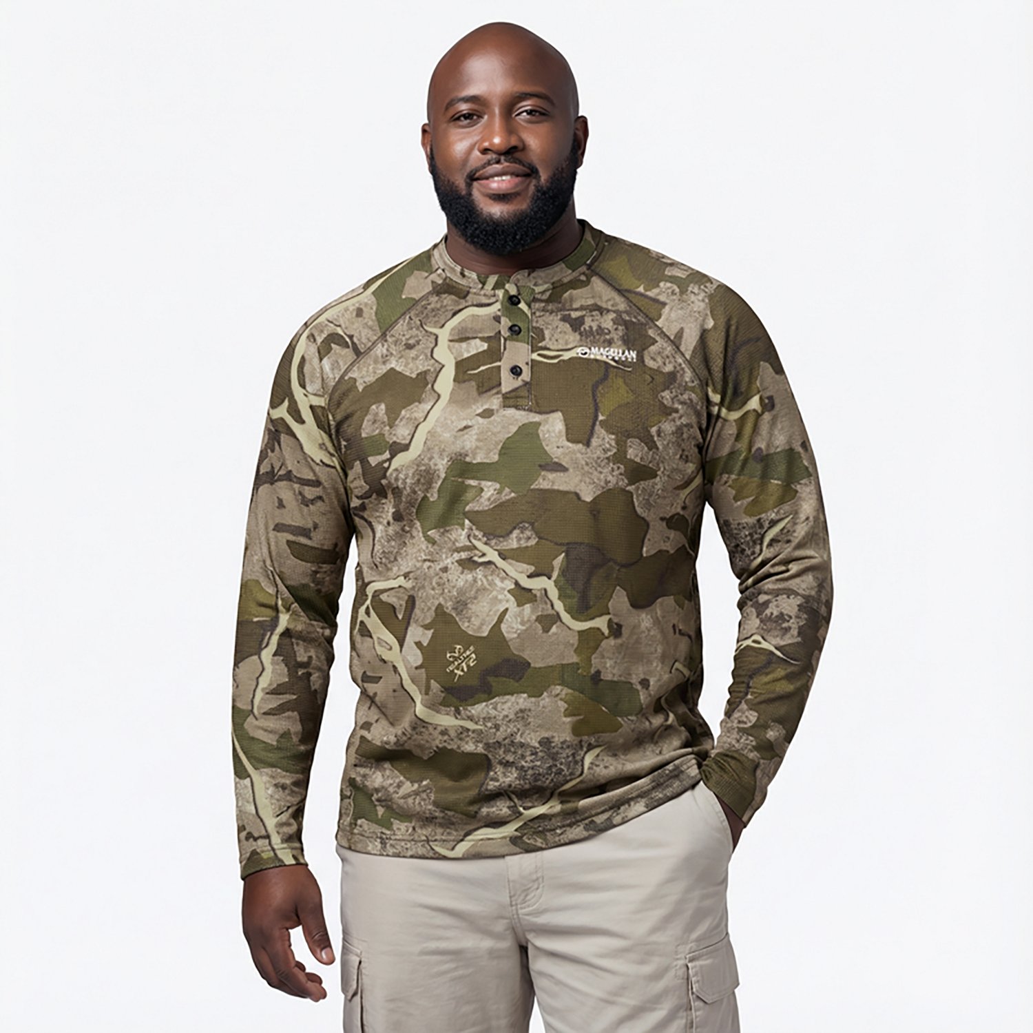 Magellan Outdoors Men's HuntGear Hill Zone Long Sleeve Henley - view number 2