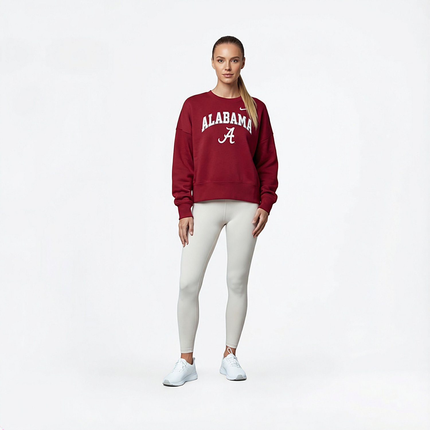 Nike Women's University of Alabama Crimson Tide Phoenix Arch Oversized Crew
