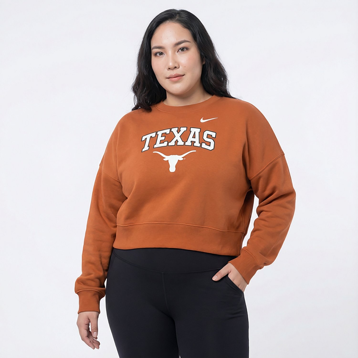 Nike Women's University of Texas Longhorns Phoenix Arch Oversized Crew - view number 2