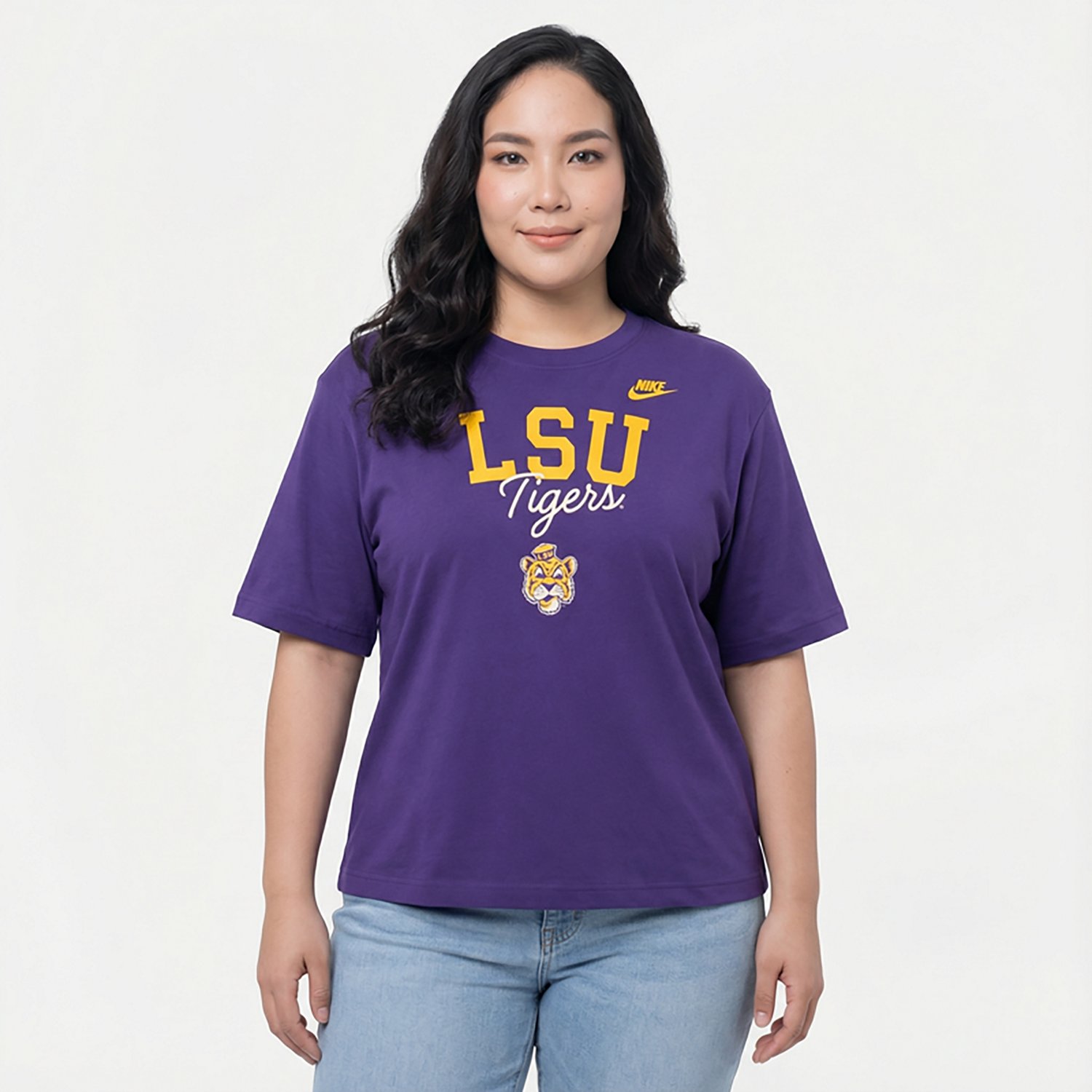 Nike Women's LSU Vault Logo Legacy Boxy T-shirt - view number 2
